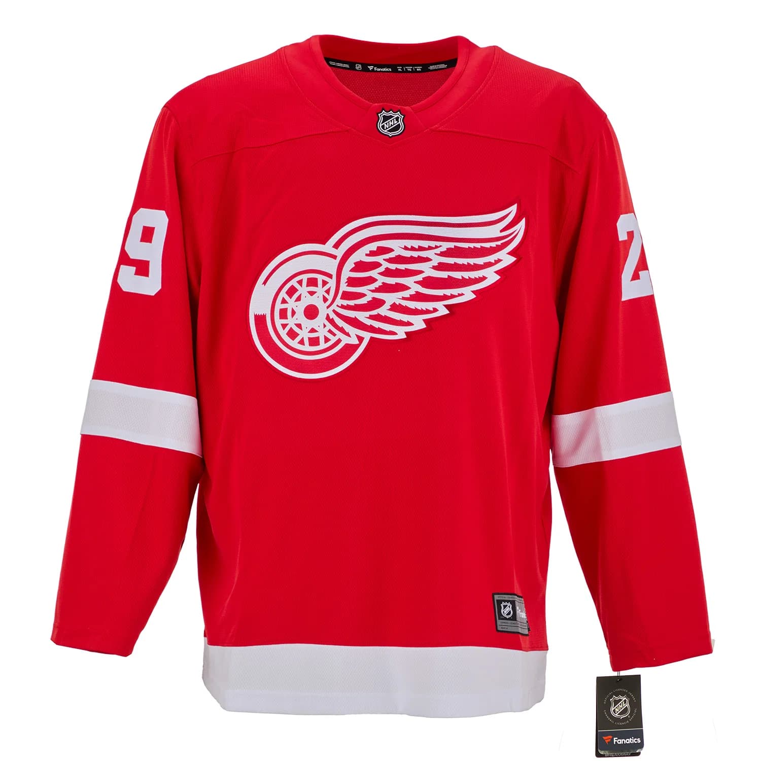 Mike Vernon Autographed Detroit Red Wings Fanatics Breakaway Jersey Mike Vernon Jersey breakaway, Detroit Red Wings, view 2, supplier stock photo