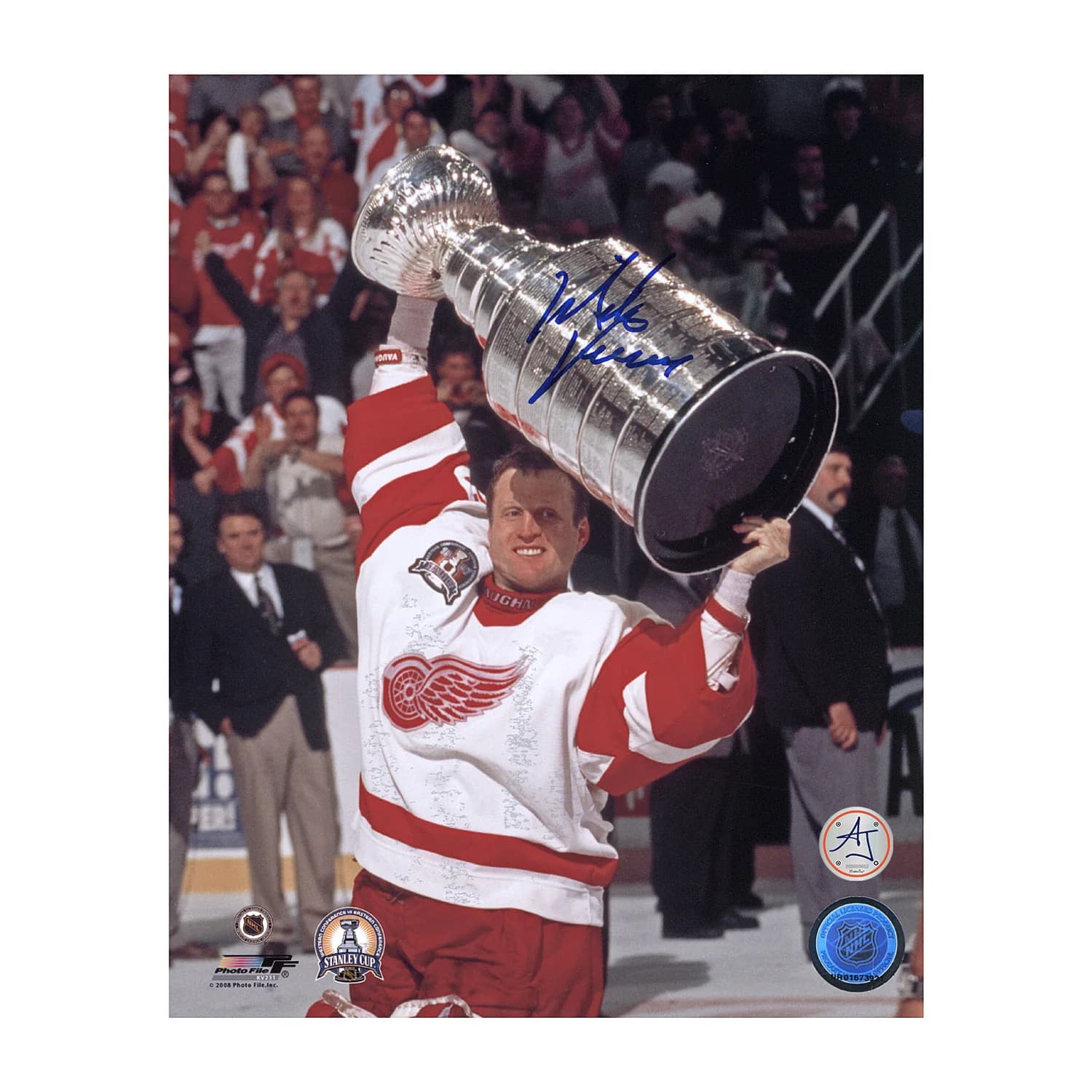 Mike Vernon Autographed Detroit Red Wings 1997 Stanley Cup 8x10 Photo Mike Vernon Photo 8x10-1997-stanley-cup, Detroit Red Wings, supplier stock photo