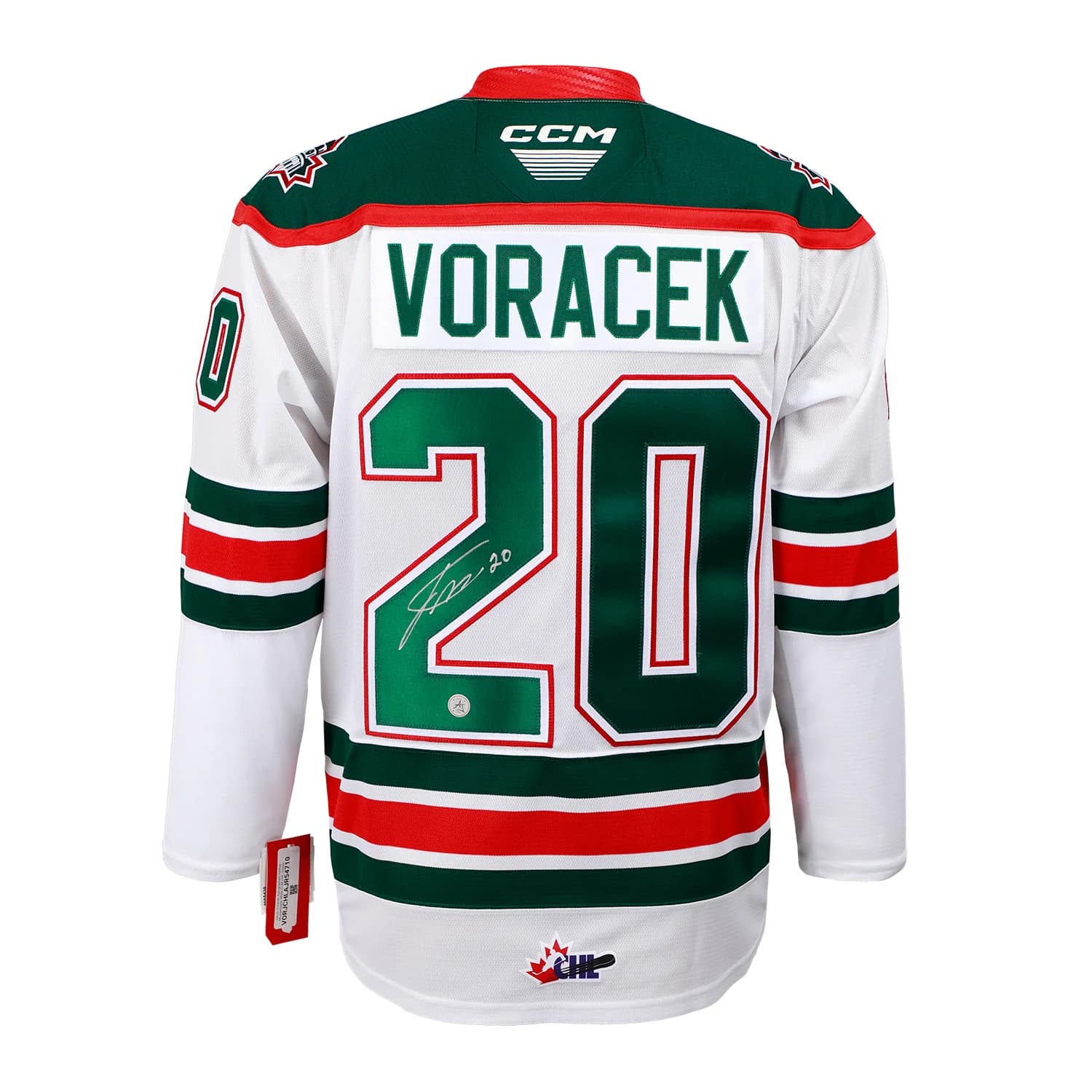 Jakub Voracek Autographed Halifax Mooseheads White CCM CHL Jersey Jakub Voracek Jersey halifax-mooseheads-white-ccm-chl, supplier stock photo