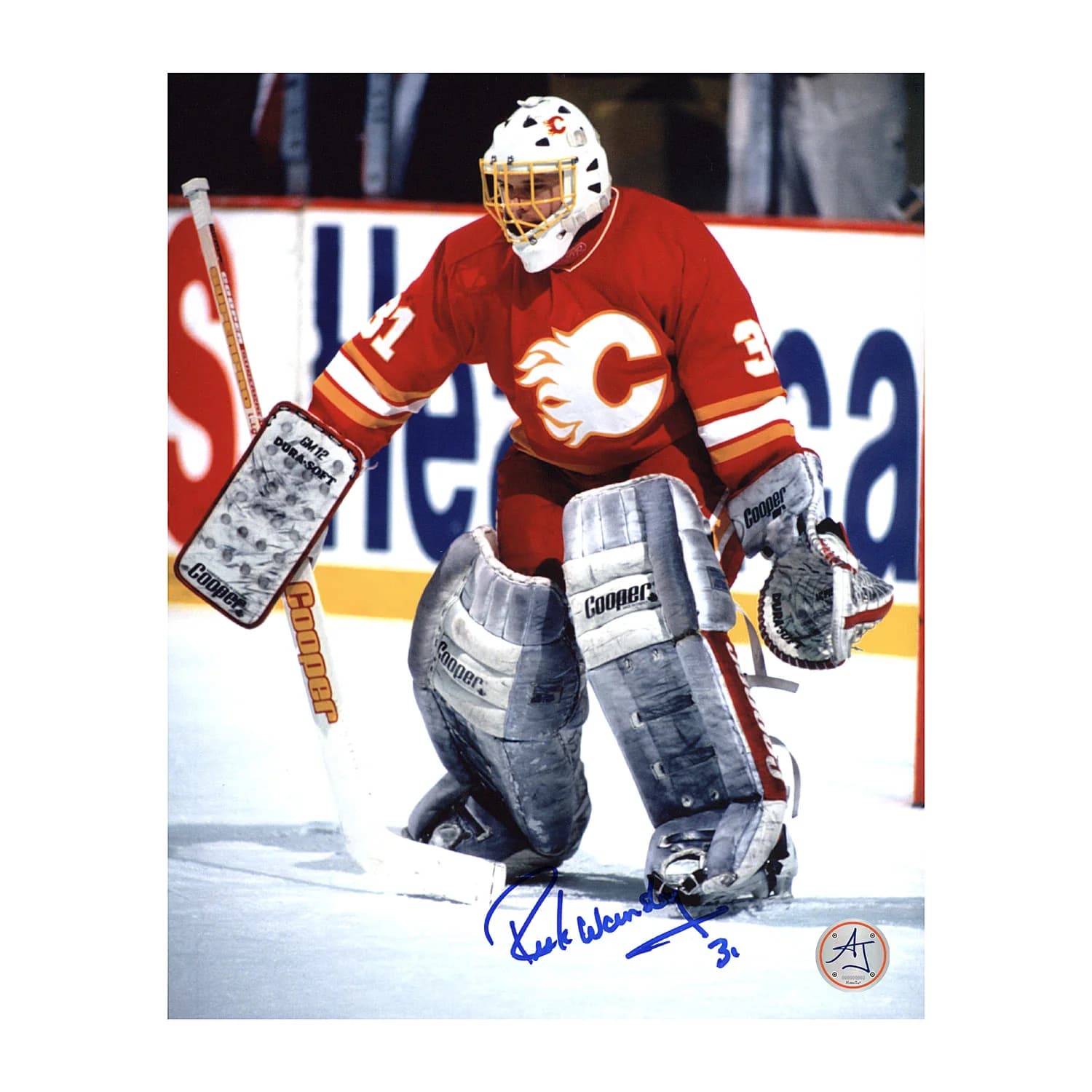 Rick Wamsley Calgary Flames Autographed Goalie 8x10 Photo Rick Wamsley Photo 8x10-goalie, Calgary Flames, supplier stock photo