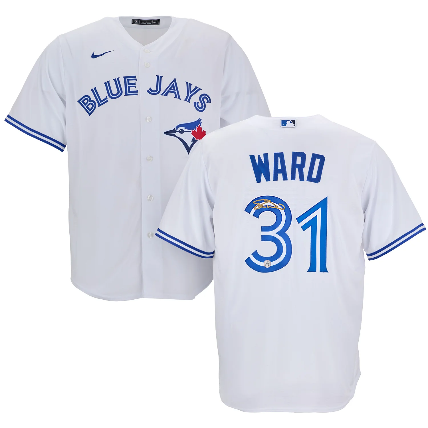 Duane Ward Autographed Toronto Blue Jays White Nike Baseball Jersey Duane Ward Jersey duane-ward-toronto-blue-jays-white, view 3, supplier stock photo