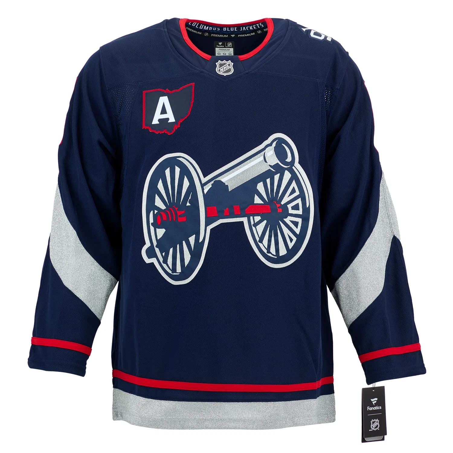 Zach Werenski Signed Columbus Blue Jackets 2025 Stadium Series Jersey Zach Werenski Jersey 2025-stadium-series, Columbus Blue Jackets, view 2, supplier stock photo