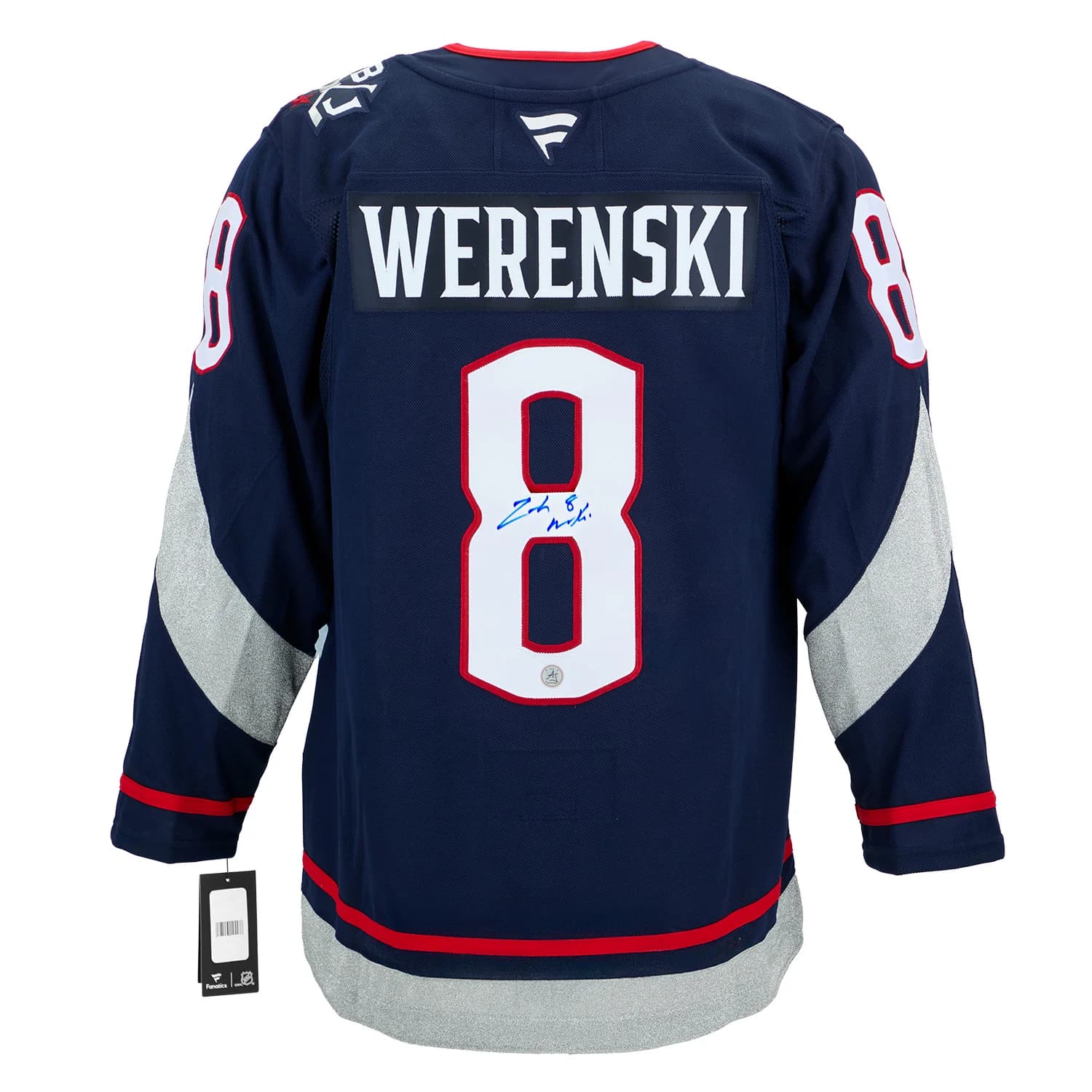 Zach Werenski Signed Columbus Blue Jackets 2025 Stadium Series Jersey Zach Werenski Jersey 2025-stadium-series, Columbus Blue Jackets, supplier stock photo