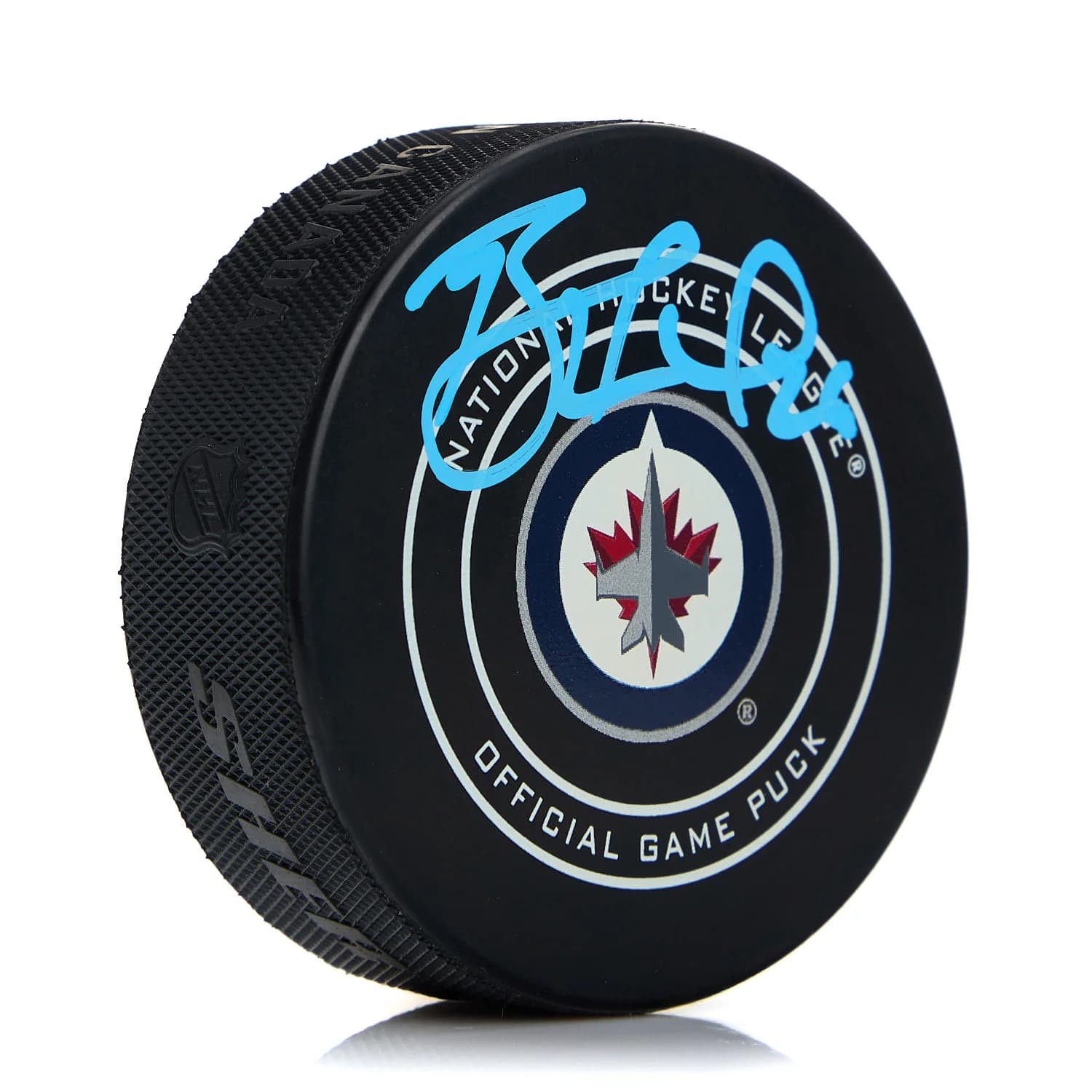 Blake Wheeler Autographed Winnipeg Jets Official Game Puck Blake Wheeler Puck game, Winnipeg Jets, supplier stock photo