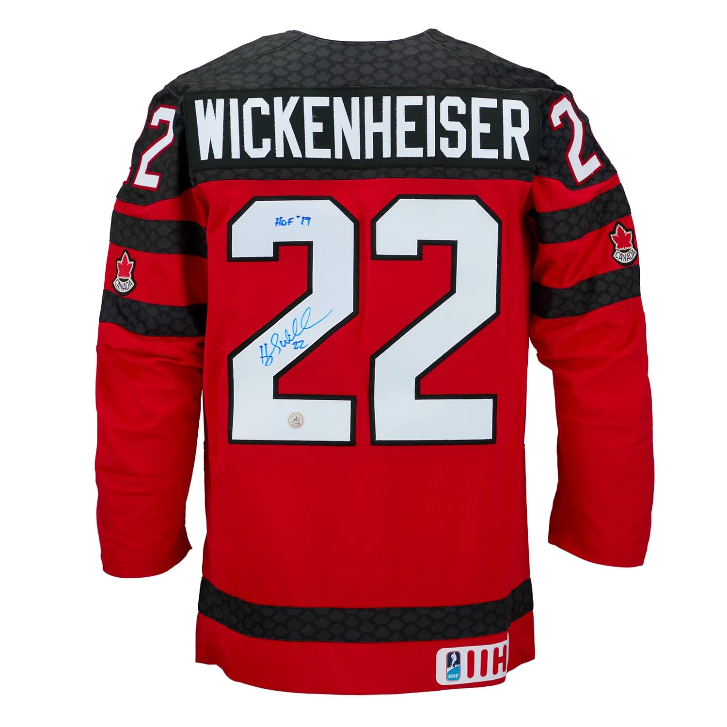 Hayley Wickenheiser Signed & Inscribed Team Canada Red Nike Hockey Jersey Hayley Wickenheiser Jersey hayley-wickenheiser-inscribed-team-canada-red, supplier stock photo