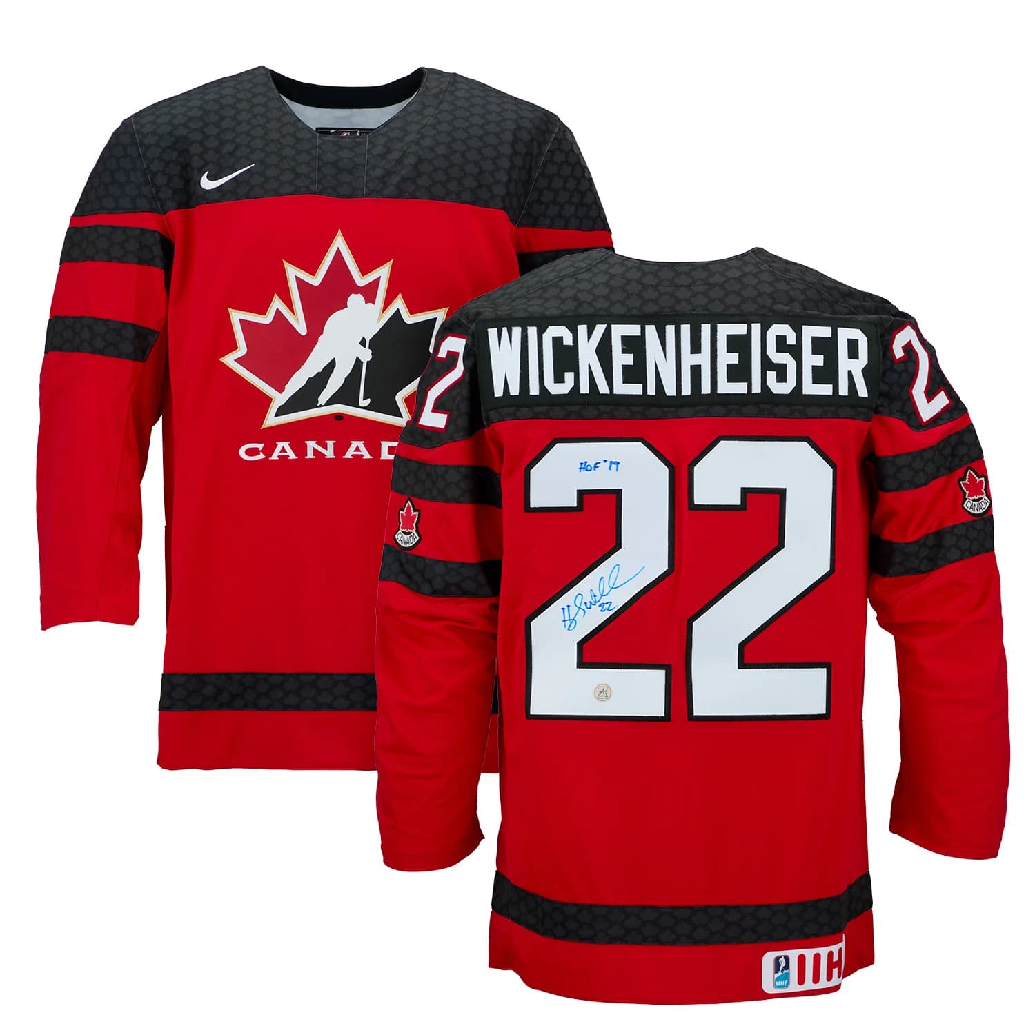 Hayley Wickenheiser Signed & Inscribed Team Canada Red Nike Hockey Jersey Hayley Wickenheiser Jersey hayley-wickenheiser-inscribed-team-canada-red, view 3, supplier stock photo