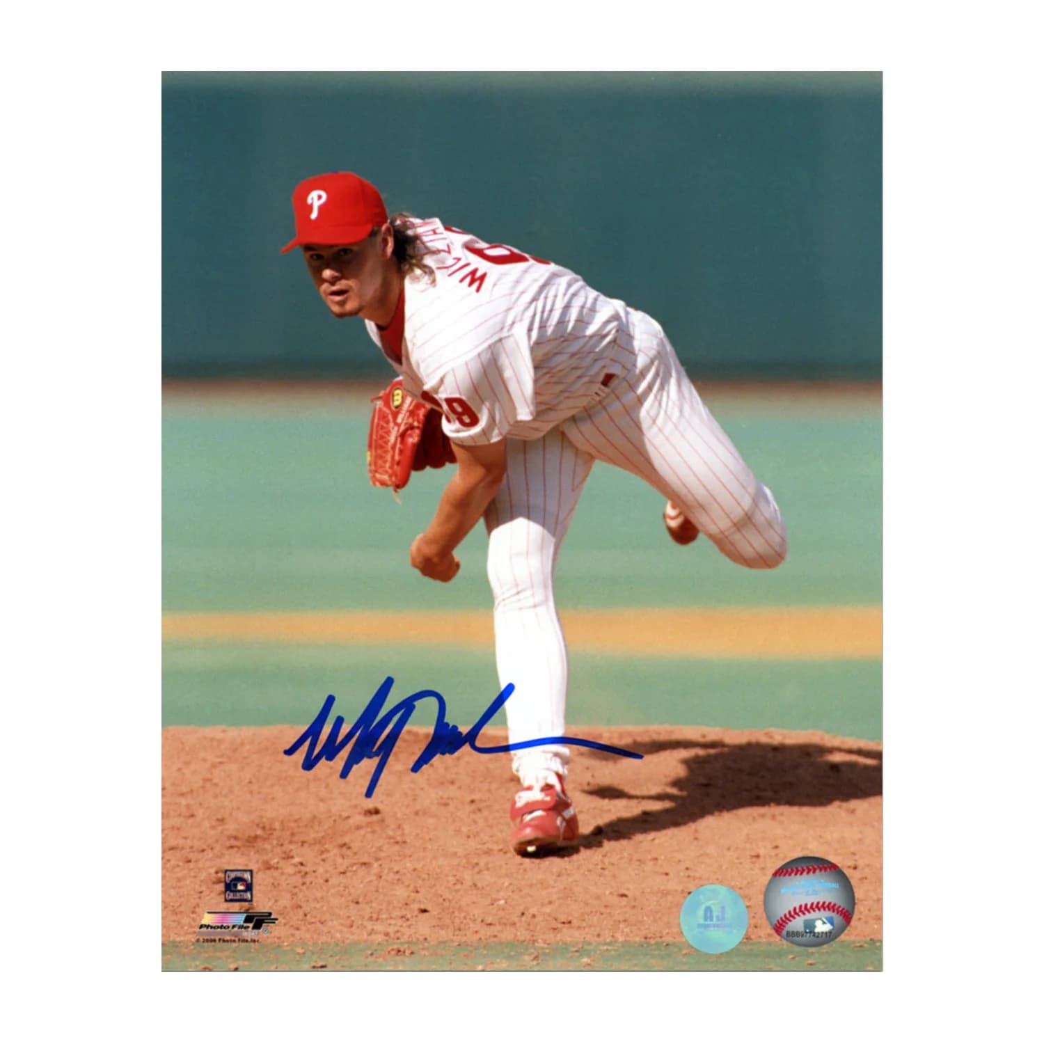 Mitch Williams Autographed Philadelphia Phillies Pitching 8x10 Photo Mitch Williams Photo 8x10-pitching, Philadelphia Phillies, supplier stock photo