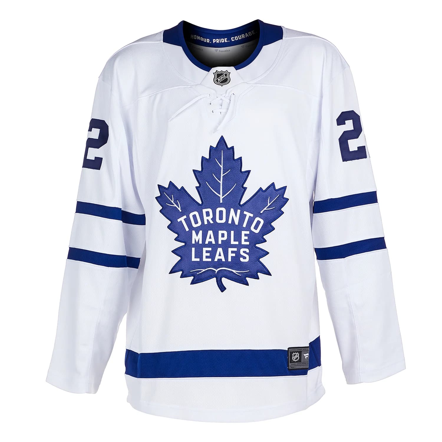 Tiger Williams Autographed Toronto Maple Leafs White Fanatics Breakaway Jersey Tiger Williams Jersey white-breakaway, Toronto Maple Leafs, view 2, supplier stock photo