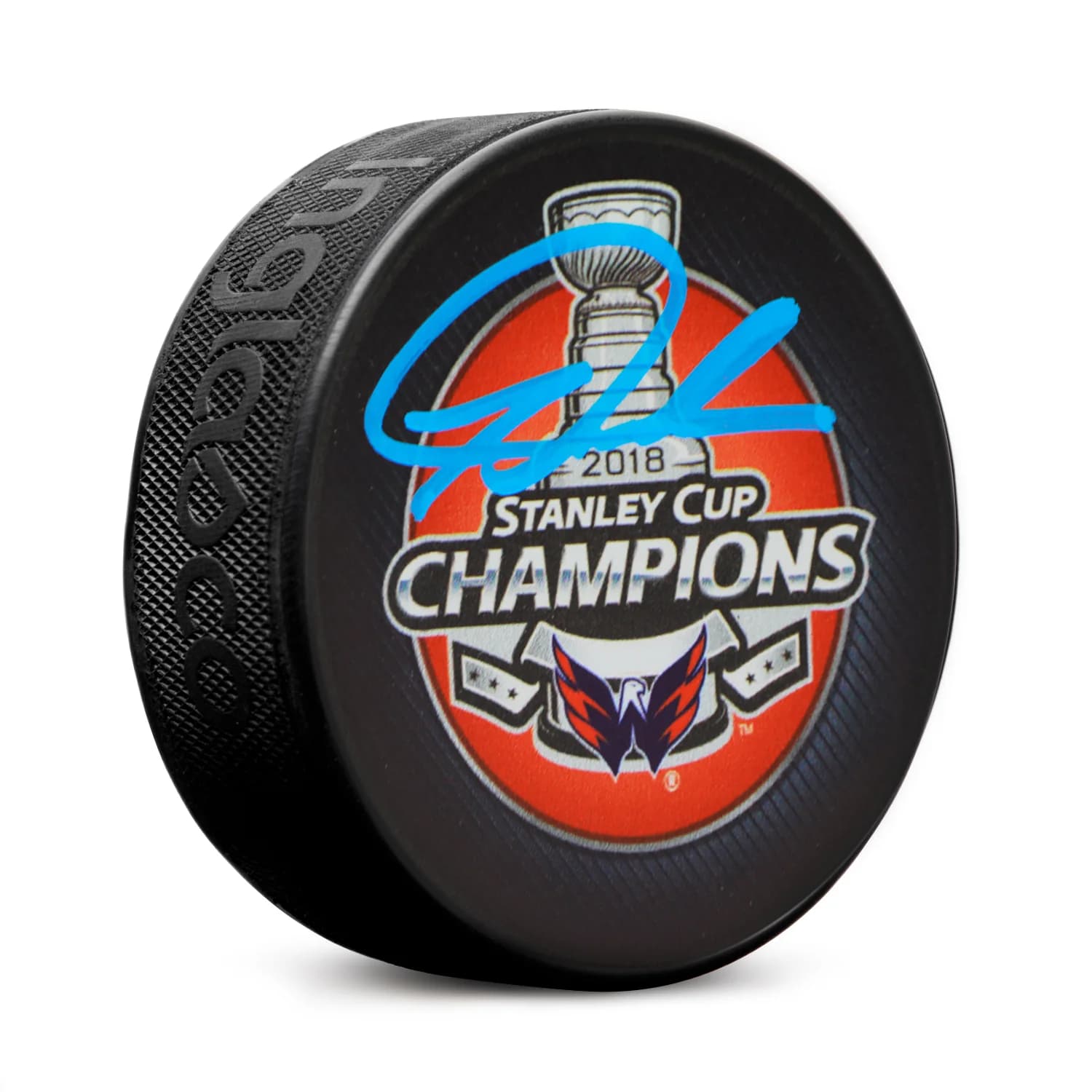Tom Wilson Signed Washington Capitals 2018 Stanley Cup Puck Tom Wilson Puck 2018-stanley-cup, Washington Capitals, supplier stock photo
