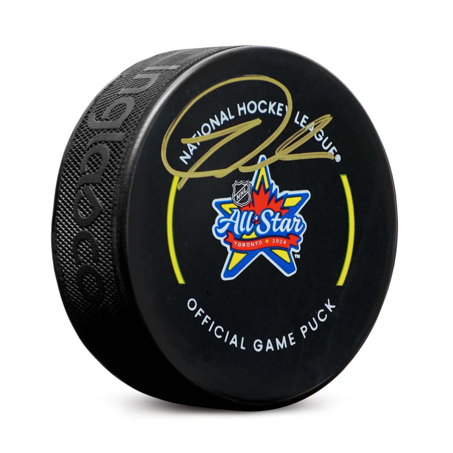 Tom Wilson Autographed 2024 NHL All-Star Game Hockey Puck Tom Wilson Puck 2024-nhl-all-star-game-hockey, supplier stock photo