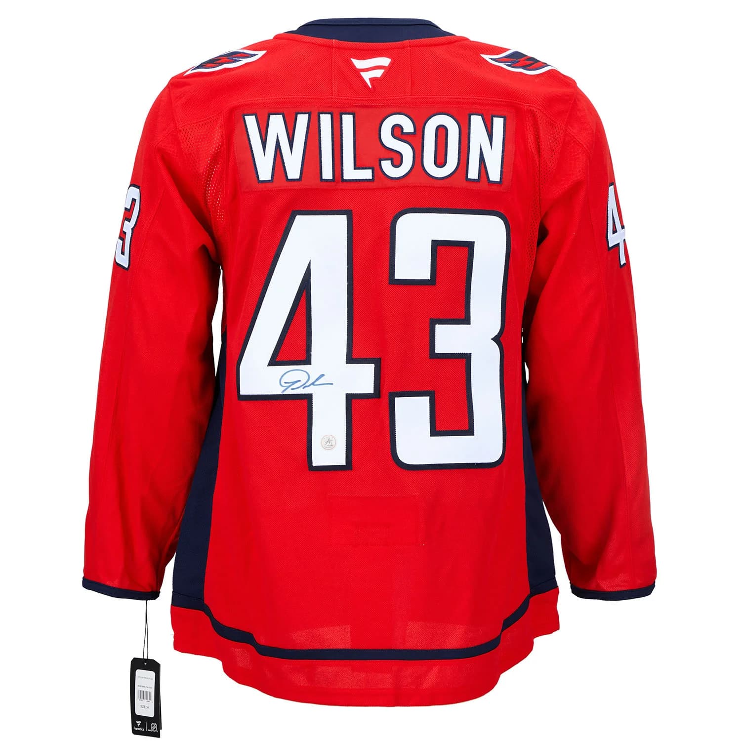 Tom Wilson Autographed Washington Capitals Fanatics Premium Jersey Tom Wilson Jersey premium, Washington Capitals, supplier stock photo