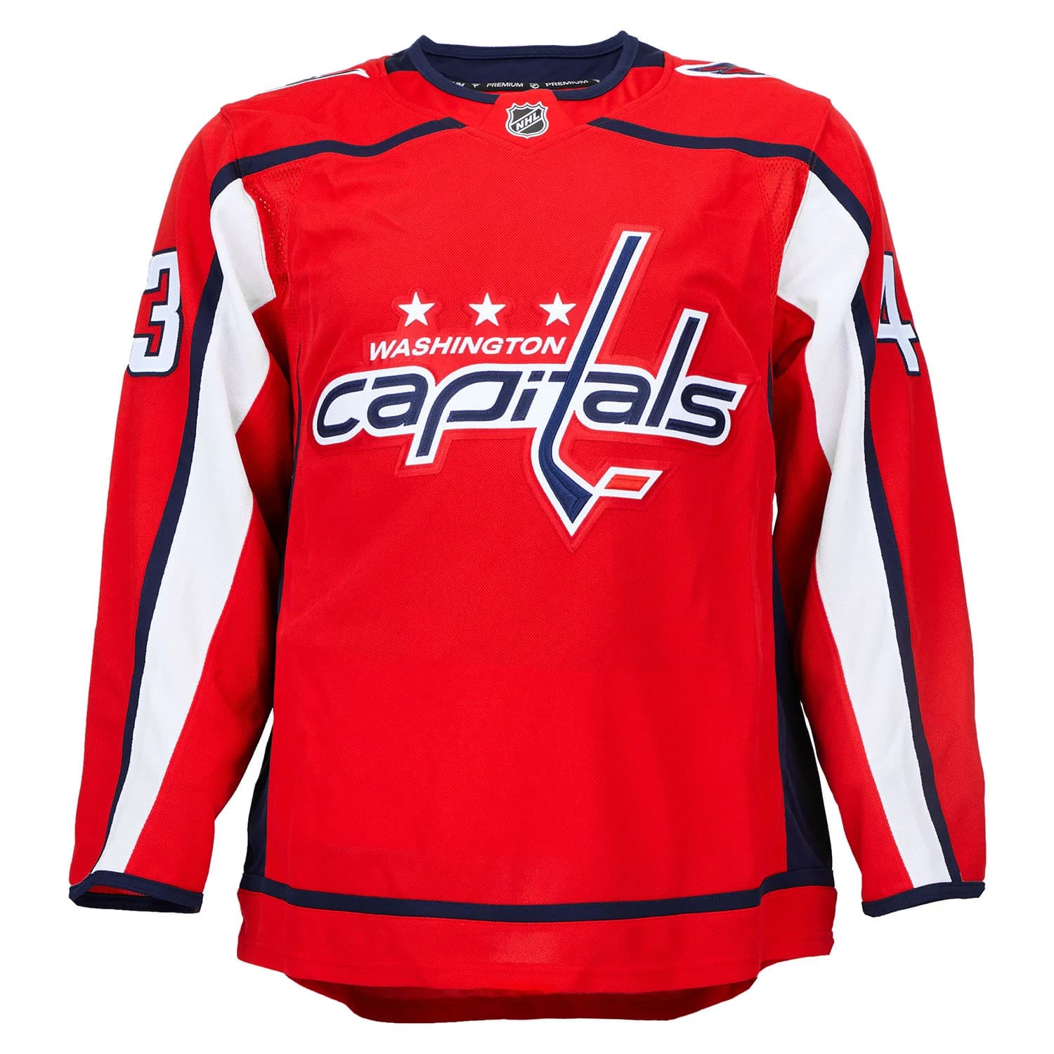 Tom Wilson Autographed Washington Capitals Fanatics Premium Jersey Tom Wilson Jersey premium, Washington Capitals, view 2, supplier stock photo