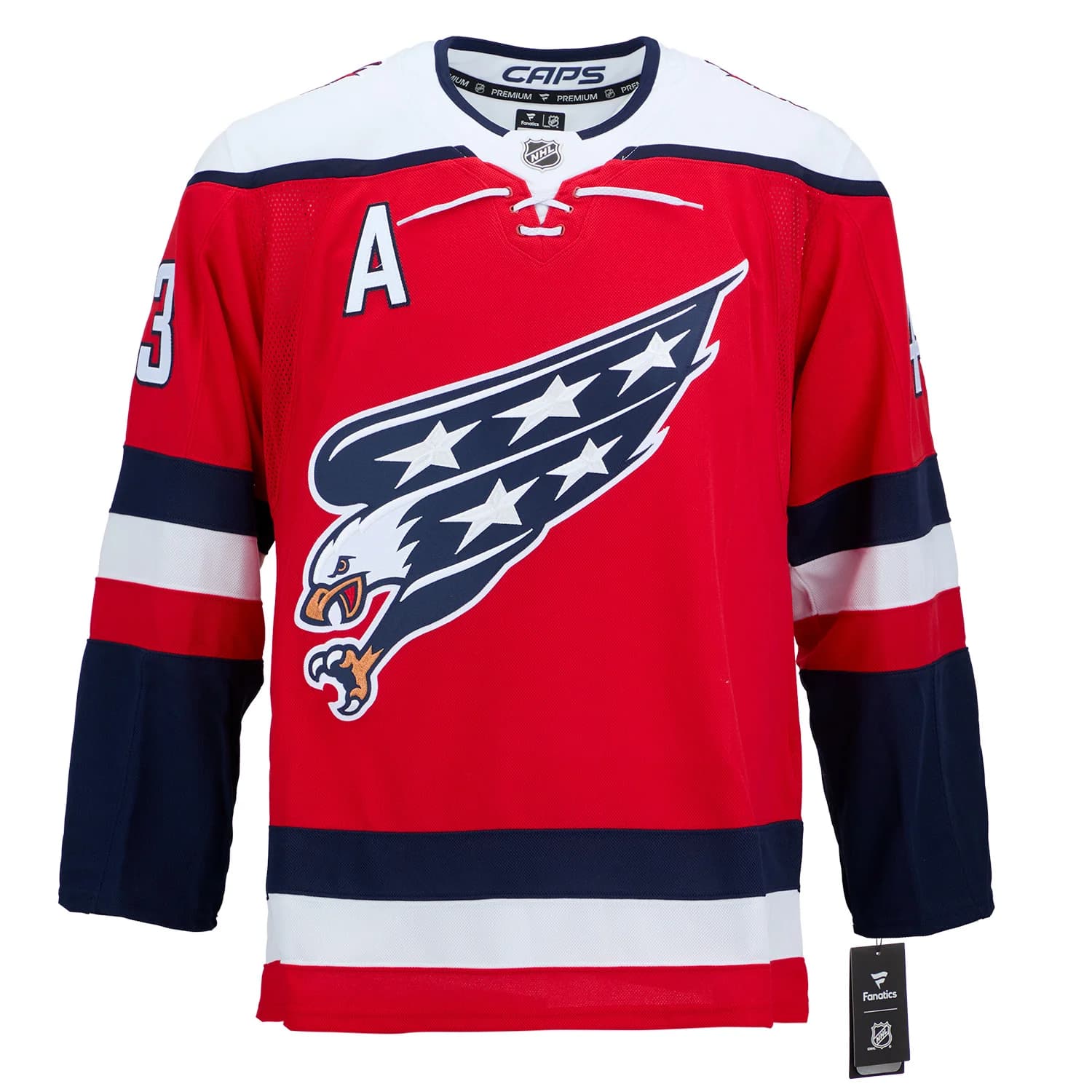 Tom Wilson Autographed Washington Capitals Alt Red Fanatics Premium Jersey Tom Wilson Jersey alt-red-premium, Washington Capitals, view 2, supplier stock photo