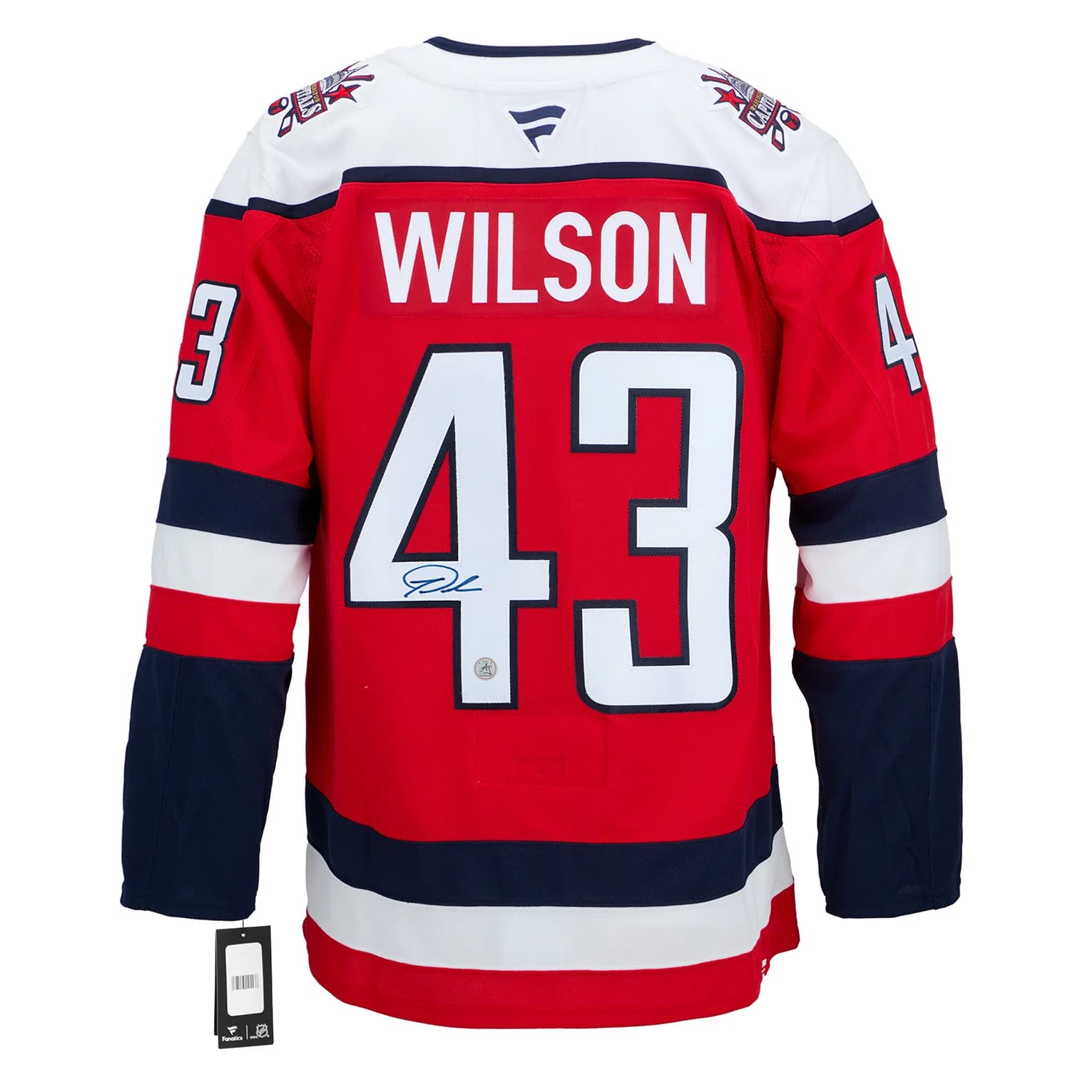 Tom Wilson Autographed Washington Capitals Alt Red Fanatics Premium Jersey Tom Wilson Jersey alt-red-premium, Washington Capitals, supplier stock photo