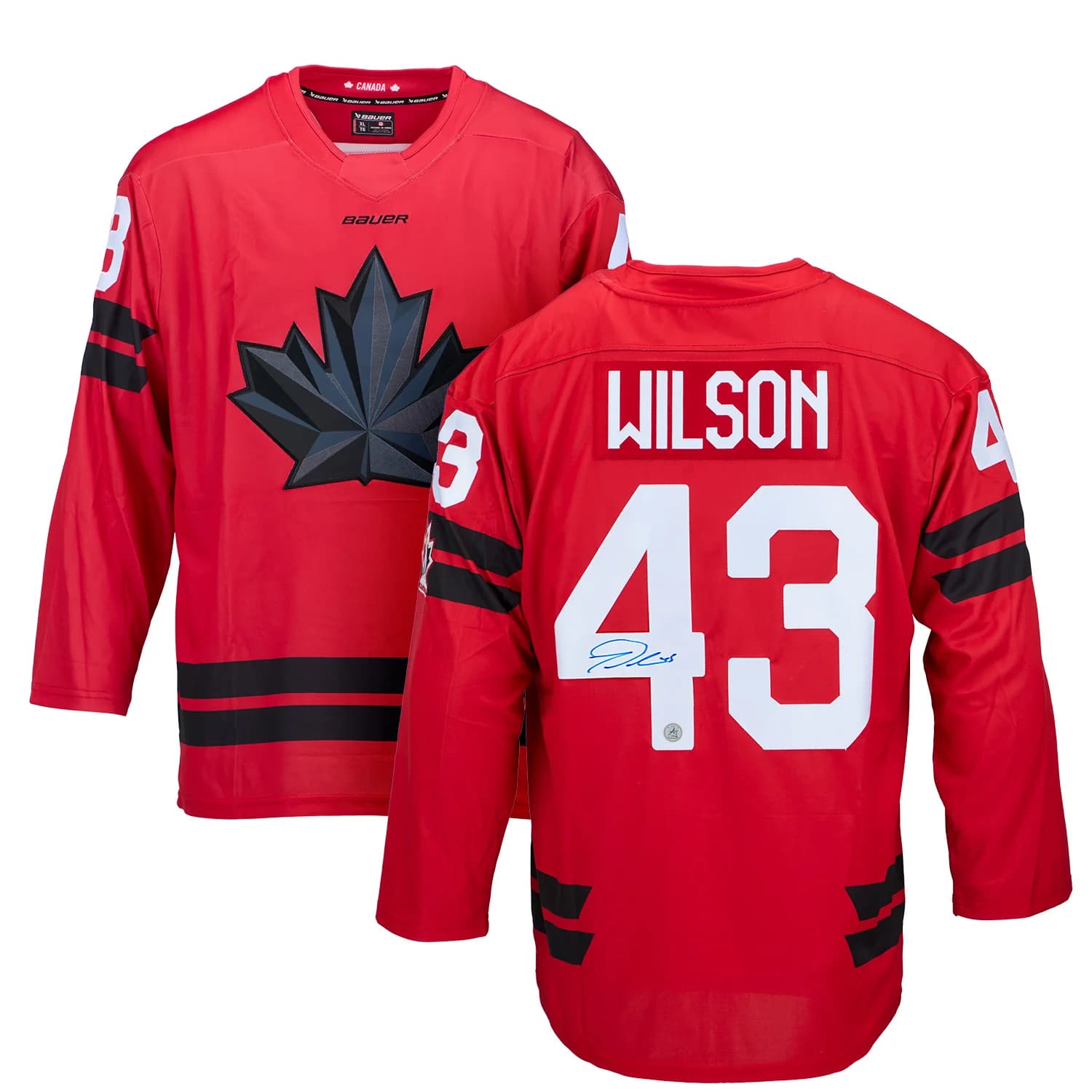 Tom Wilson Signed Team Canada 2026 Olympic Hockey Bauer Jersey Tom Wilson Jersey tom-wilson-team-canada-2026-olympic, view 3, supplier stock photo