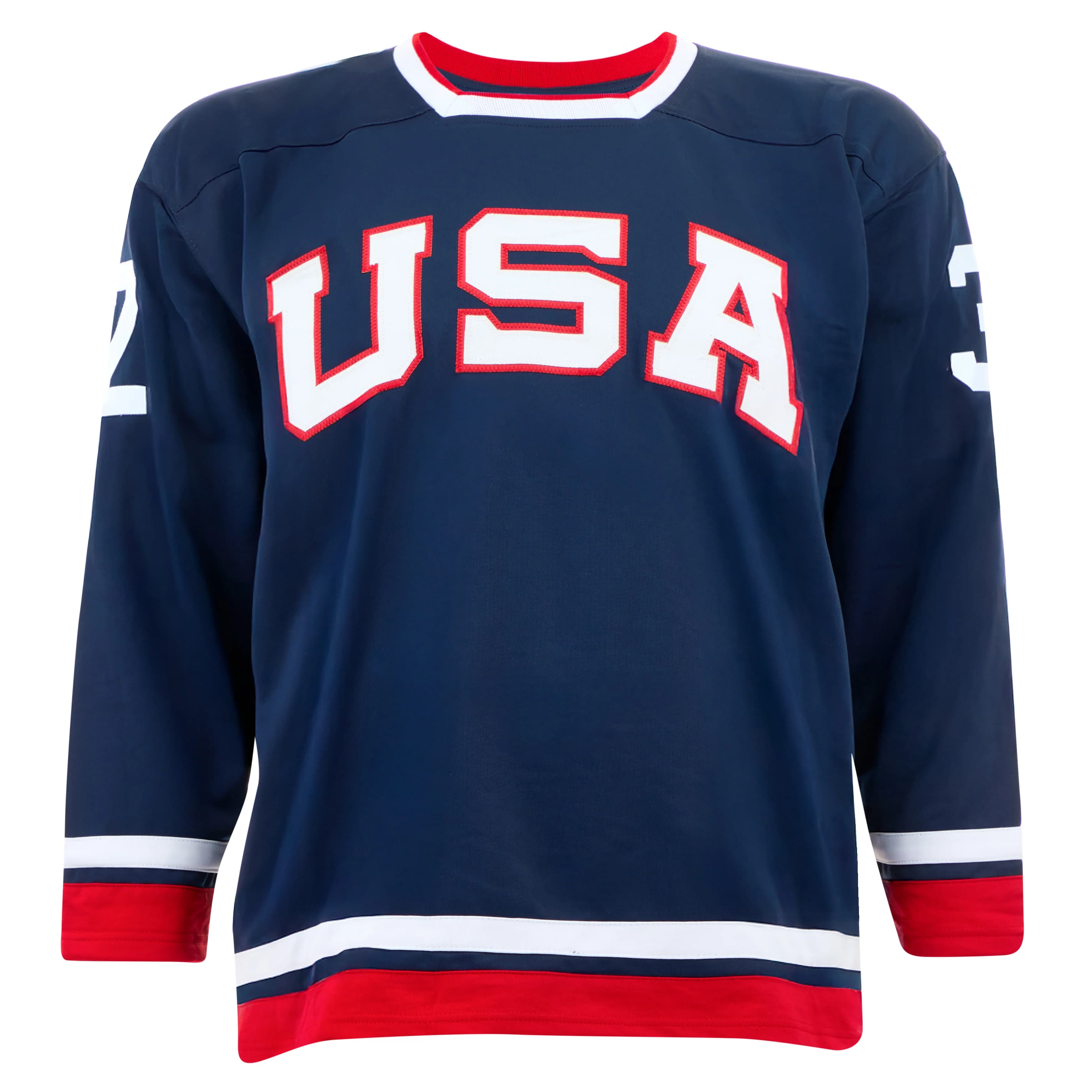 Dustin Wolf Autographed Team USA Stars and Stripes Hockey Jersey Dustin Wolf Jersey team-usa-stars-stripes-hockey, view 2, supplier stock photo