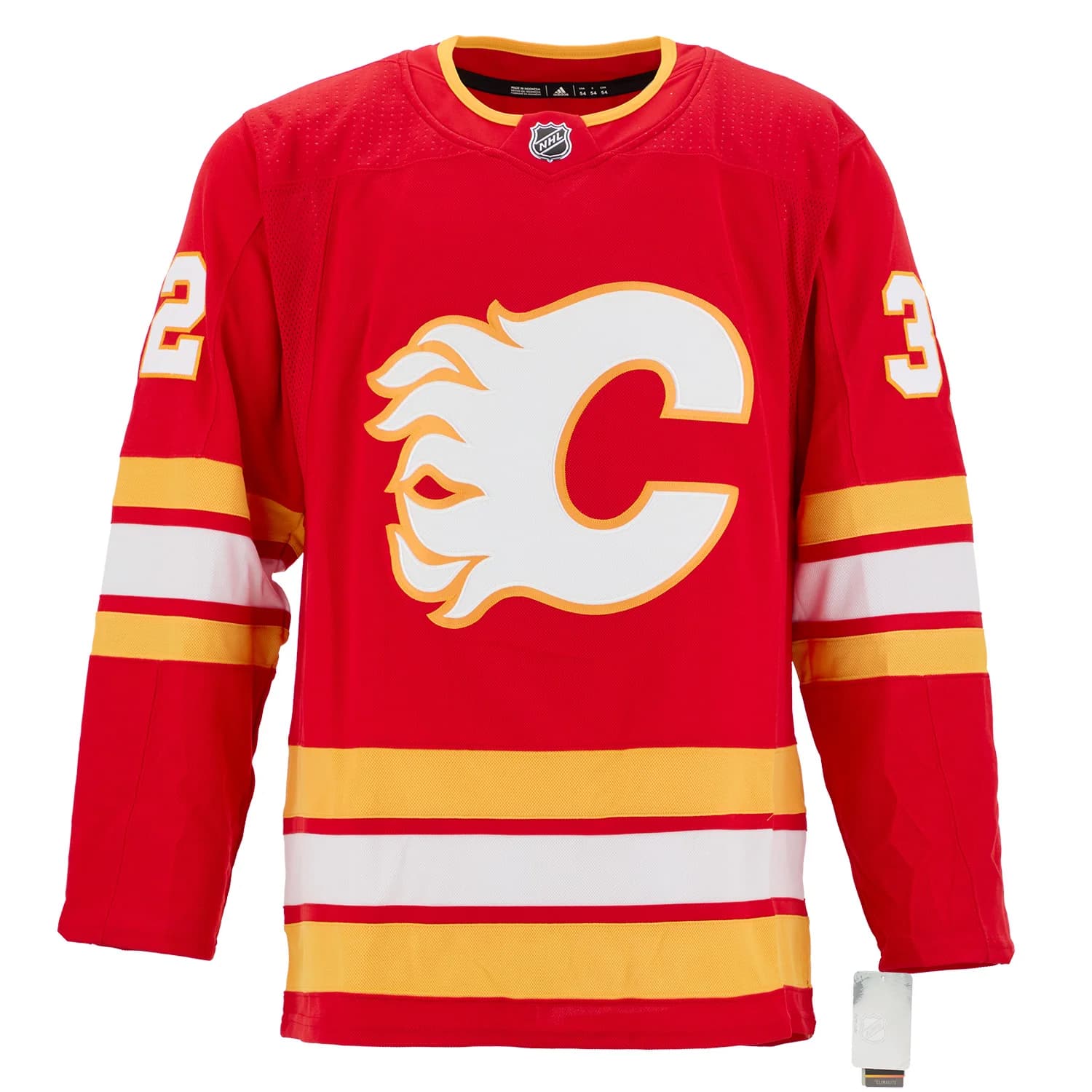 Dustin Wolf Signed Calgary Flames Roaring Fire adidas Art Jersey #/32 Dustin Wolf Jersey dustin-wolf-calgary-flames-roaring-fire, Calgary Flames, view 2, supplier stock photo