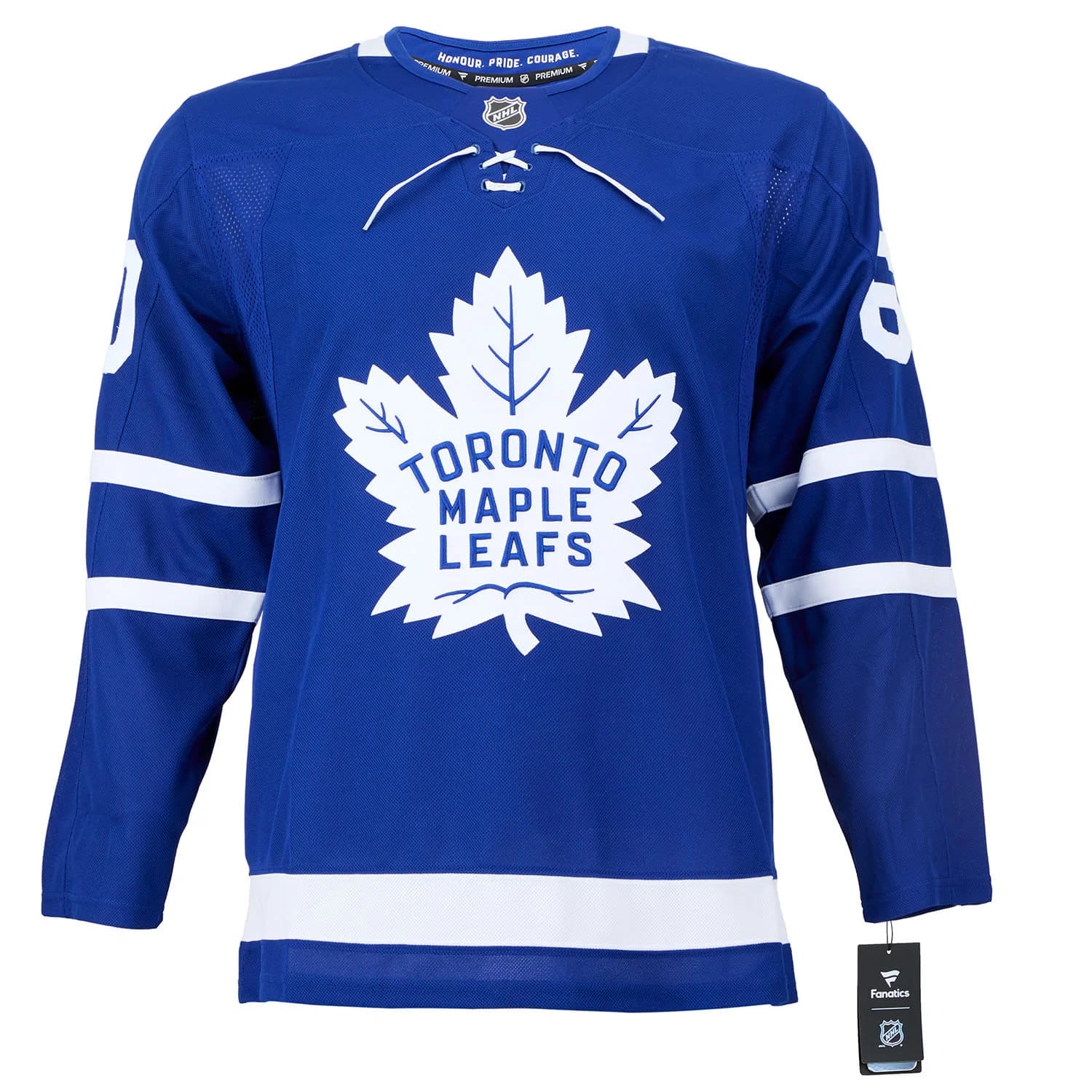 Joseph Woll Autographed Toronto Maple Leafs Fanatics Premium Jersey Joseph Woll Jersey premium, Toronto Maple Leafs, view 2, supplier stock photo