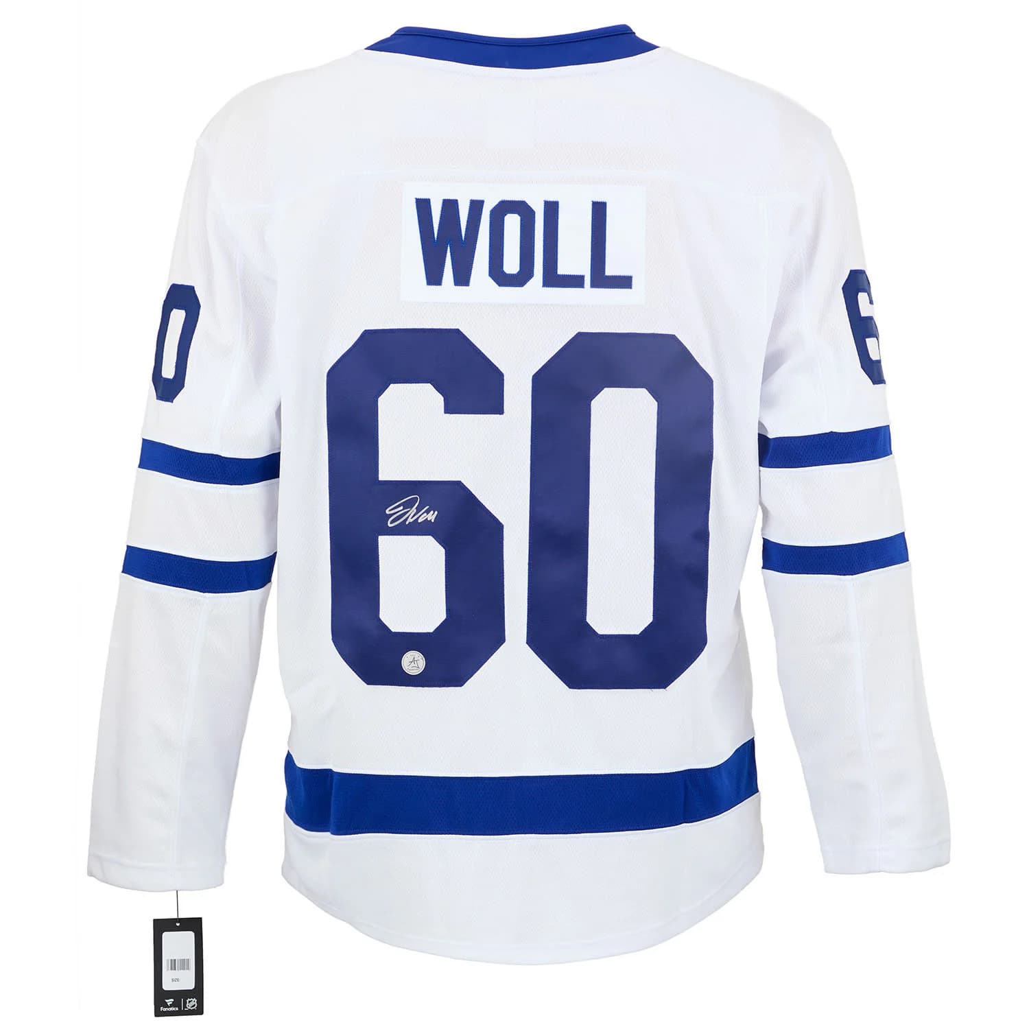 Joseph Woll Signed Toronto Maple Leafs White Fanatics Breakaway Jersey Joseph Woll Jersey white-breakaway, Toronto Maple Leafs, supplier stock photo