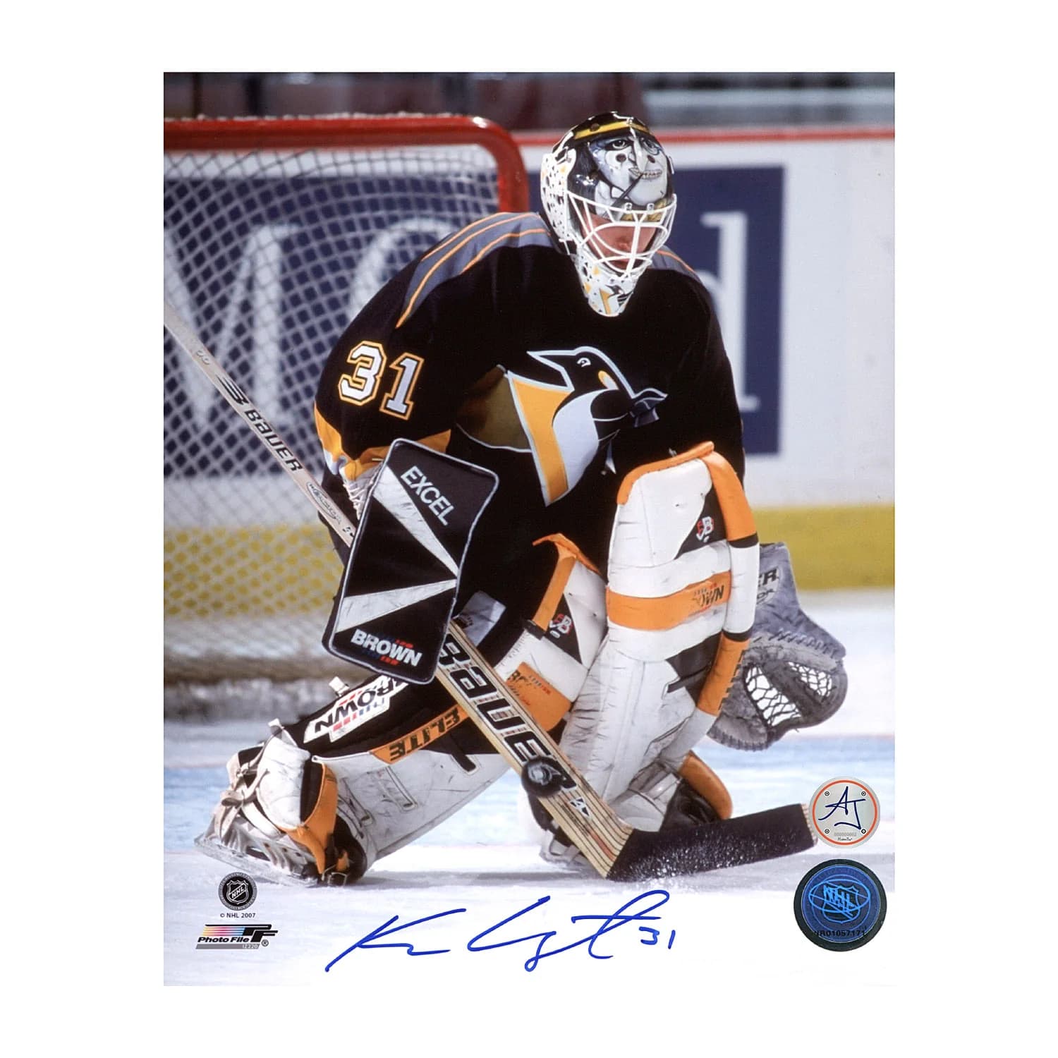 Ken Wregget Autographed Pittsburgh Penguins Netminder 8x10 Photo Ken Wregget Photo 8x10-netminder, Pittsburgh Penguins, supplier stock photo