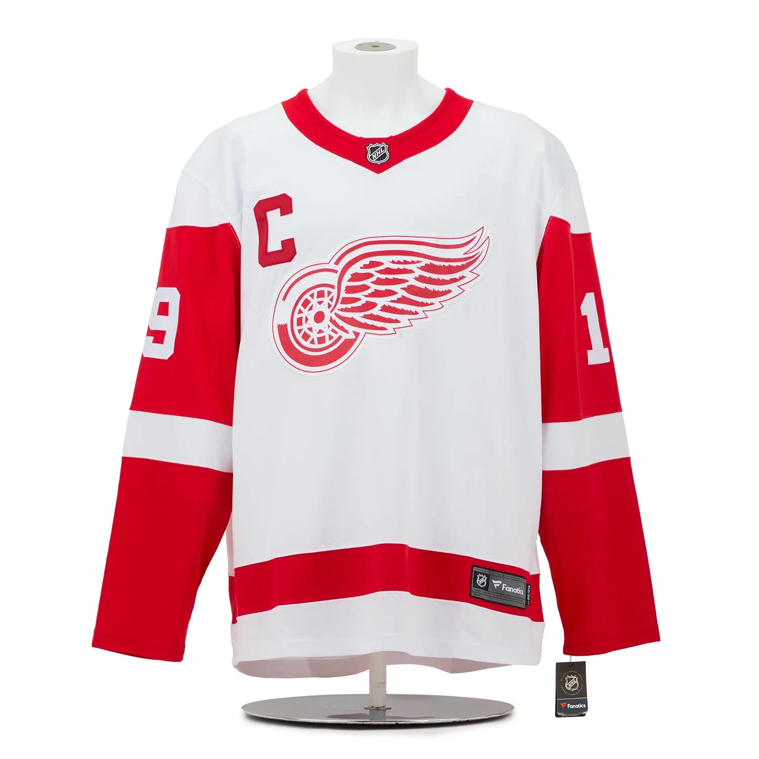 Steve Yzerman Autographed Detroit Red Wings Captain Art Jersey #1/19 Steve Yzerman Jersey steve-yzerman-captain-art-1-19, Detroit Red Wings, view 2, supplier stock photo