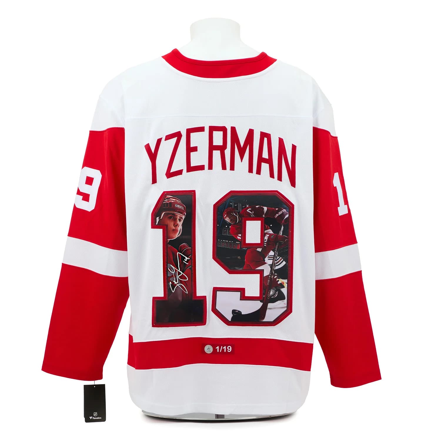 Steve Yzerman Autographed Detroit Red Wings Captain Art Jersey #1/19 Steve Yzerman Jersey steve-yzerman-captain-art-1-19, Detroit Red Wings, supplier stock photo