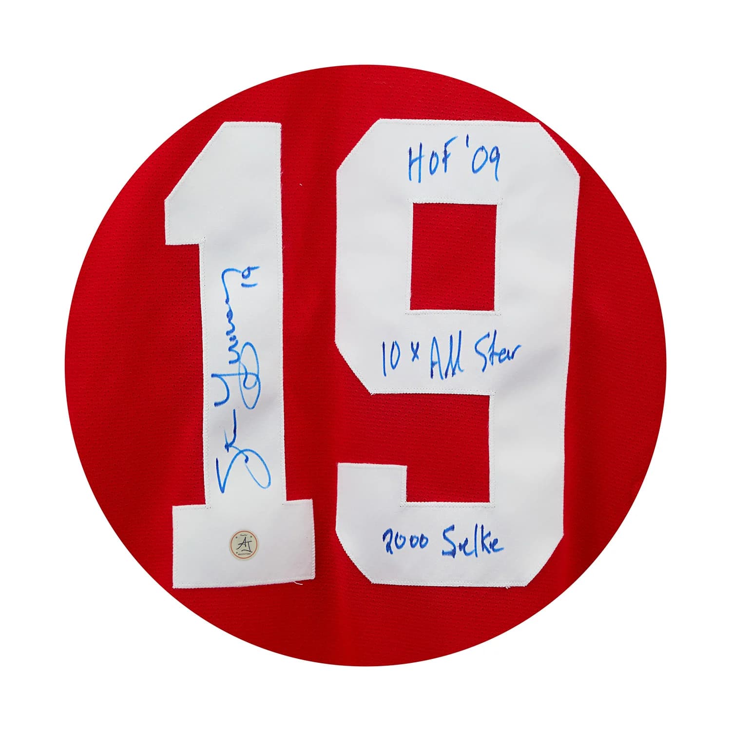 Steve Yzerman Detroit Red Wings Signed & Inscribed Vintage CCM Stats Jersey Steve Yzerman Jersey steve-yzerman-inscribed-vintage-ccm-stats, Detroit Red Wings, view 3, supplier stock photo