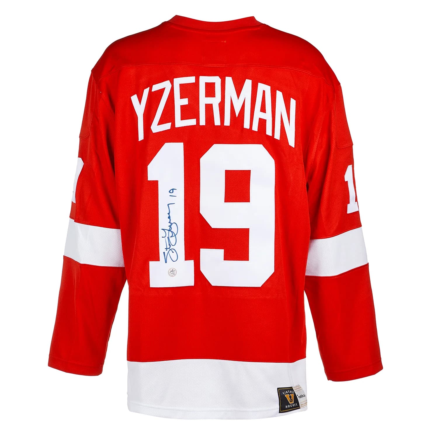 Steve Yzerman Signed Detroit Red Wings Throwback Breakaway Jersey Steve Yzerman Jersey throwback-breakaway, Detroit Red Wings, supplier stock photo