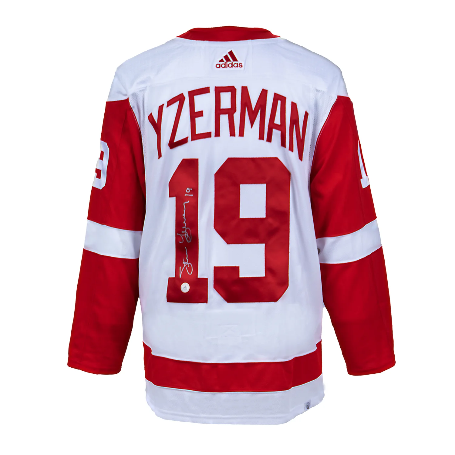 Steve Yzerman Signed Detroit Red Wings White adidas Jersey Steve Yzerman Jersey white-adidas, Detroit Red Wings, supplier stock photo