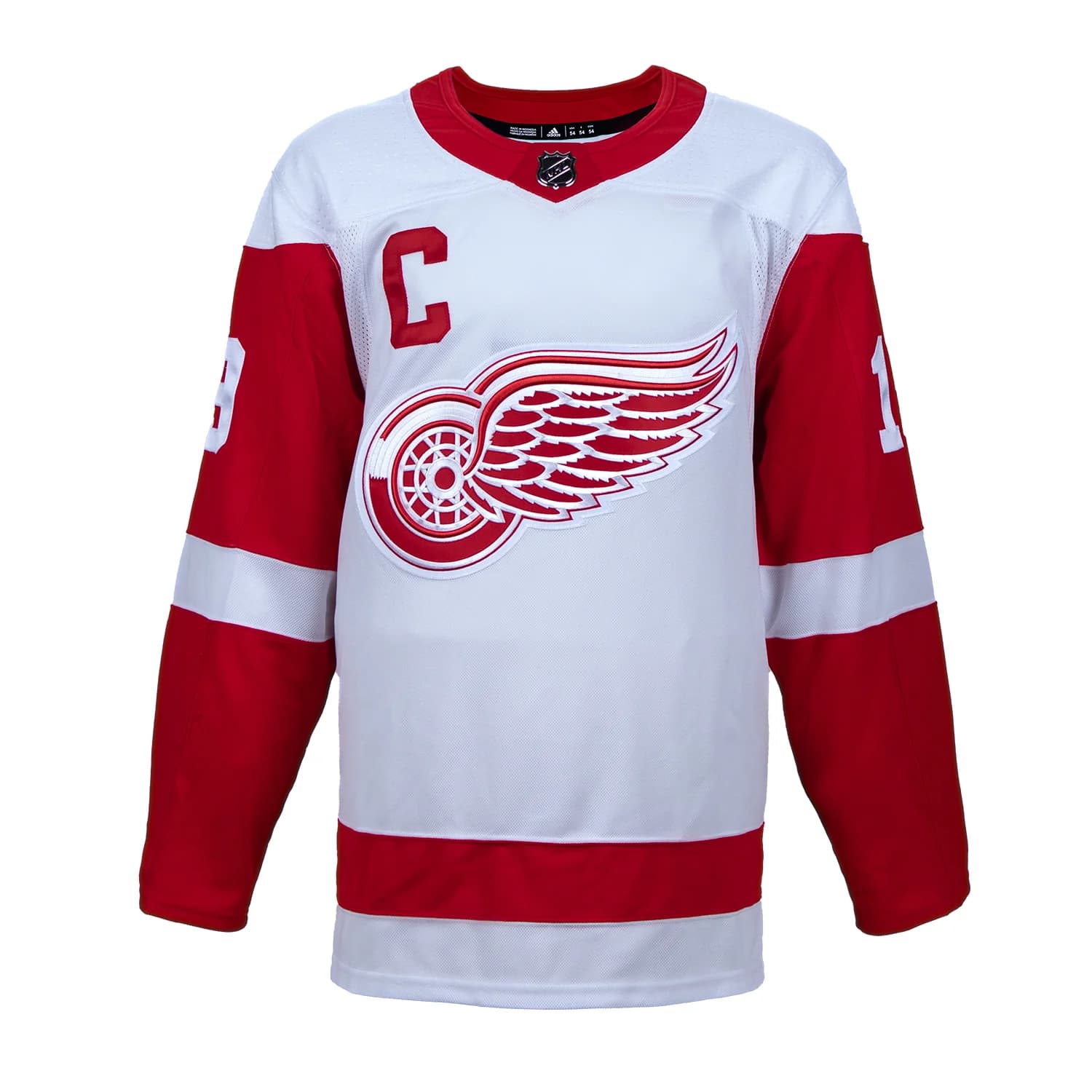Steve Yzerman Signed Detroit Red Wings White adidas Jersey Steve Yzerman Jersey white-adidas, Detroit Red Wings, view 2, supplier stock photo