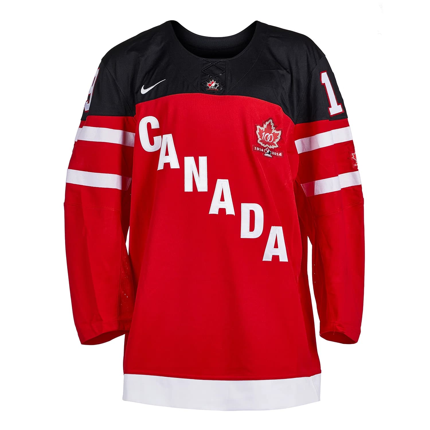 Steve Yzerman Team Canada Signed 100th Anniversary Nike Jersey Steve Yzerman Jersey team-canada-100th-anniversary-nike, view 2, supplier stock photo