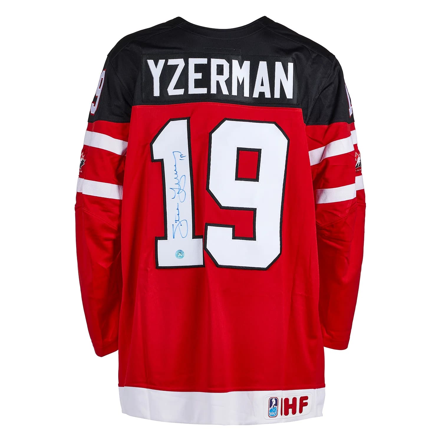Steve Yzerman Team Canada Signed 100th Anniversary Nike Jersey Steve Yzerman Jersey team-canada-100th-anniversary-nike, supplier stock photo