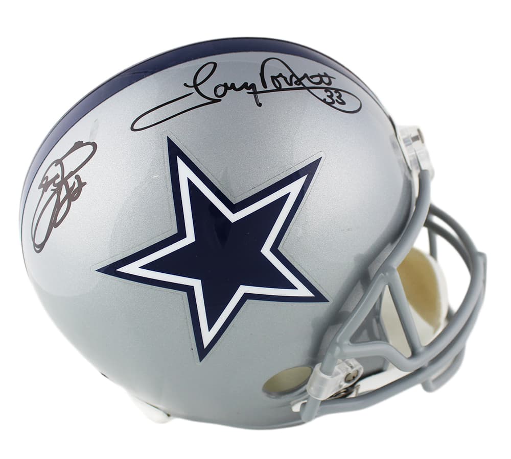 Tony Dorsett & Emmitt Smith Signed Dallas Cowboys Speed Full Size NFL Helmet Tony Dorsett Helmet tony-dorsett-emmitt-smith-dallas-cowboys, Dallas Cowboys, view 2, supplier stock photo