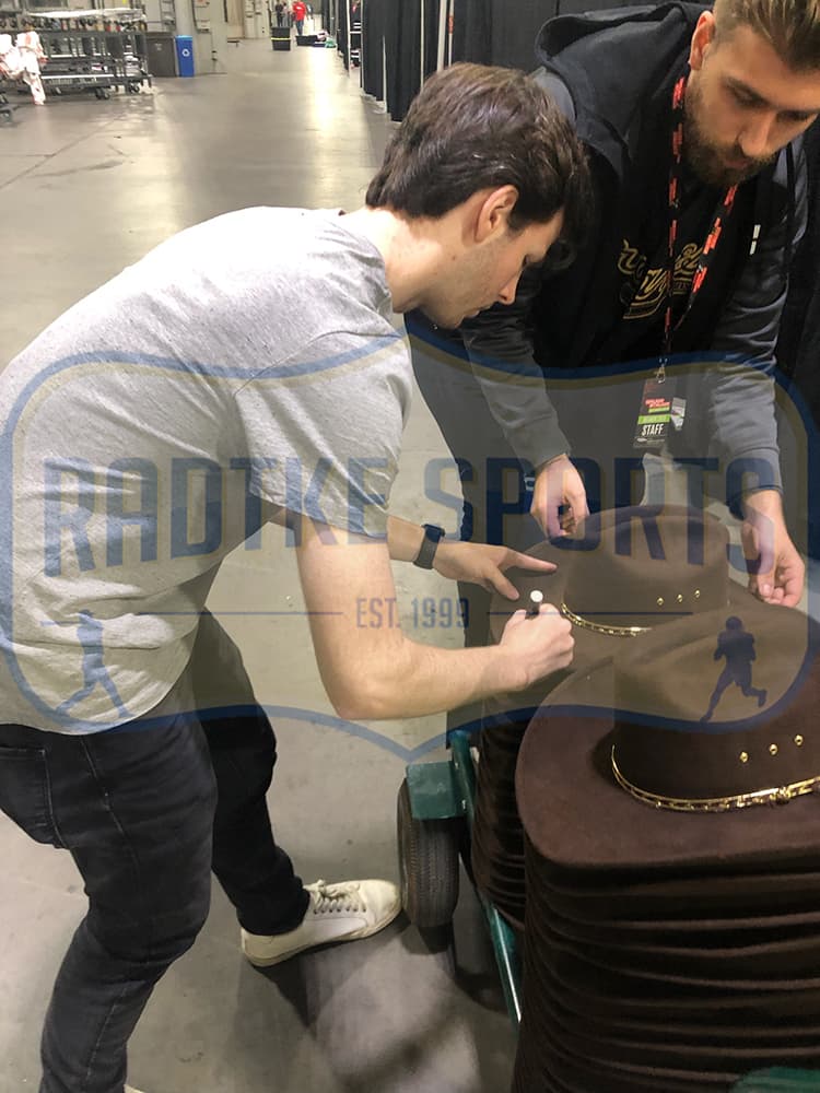 Chandler Riggs Signed The Walking Dead Full Size Replica Sheriff’s Hat With Carl Inscription Chandler Riggs Other chandler-riggs-walking-dead-full-size, view 2, supplier stock photo