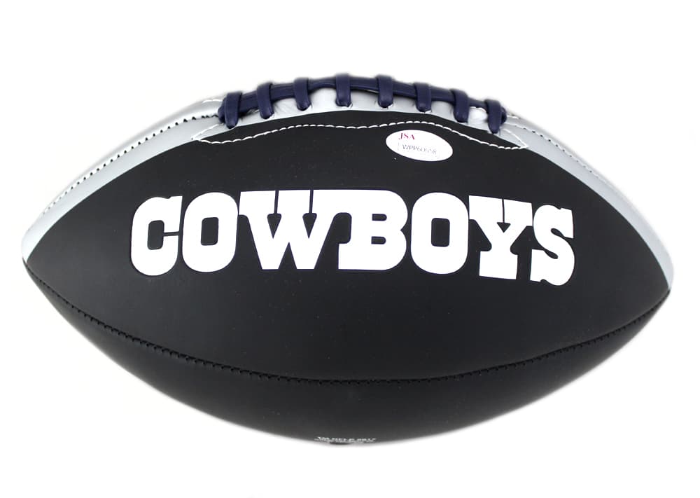 Roger Staubach Signed Dallas Cowboys Embroidered NFL Black Football With ” HOF 85″ Inscription Roger Staubach Ball roger-staubach-dallas-cowboys-embroidered-nfl, Dallas Cowboys, view 3, supplier stock photo