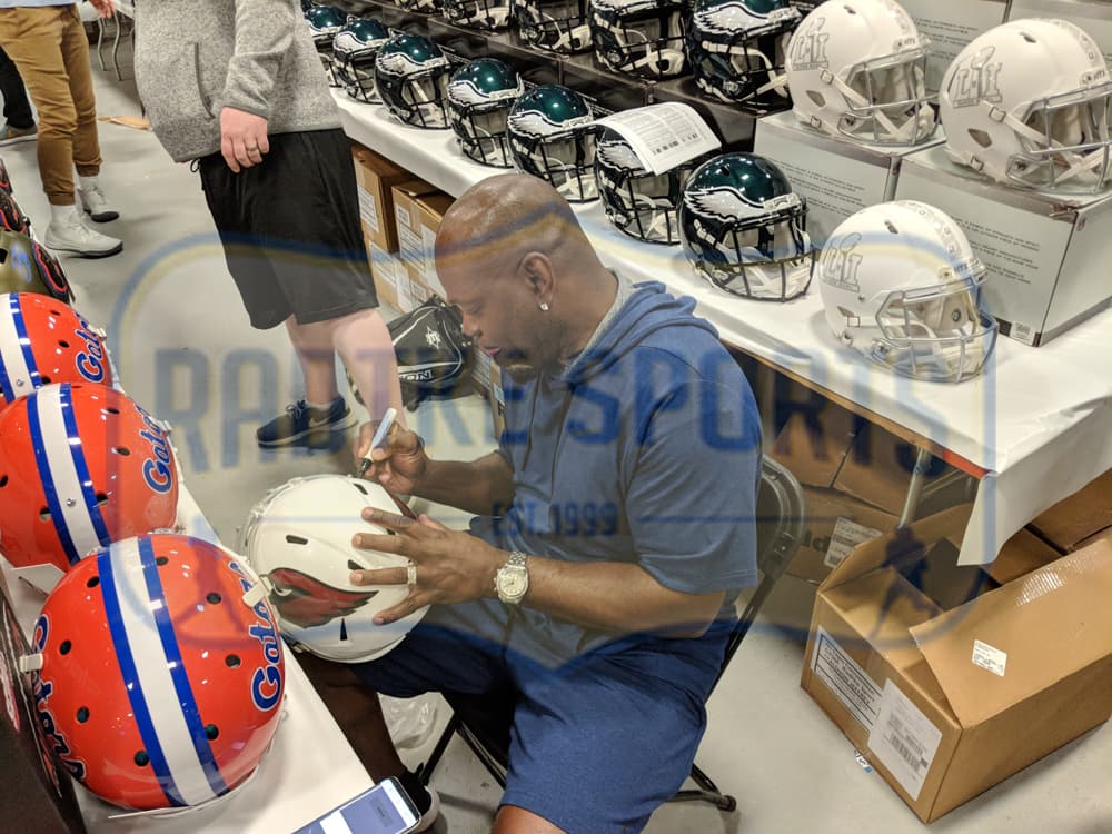 Emmitt Smith Signed Arizona Cardinals Speed Full Size Color Rush NFL Helmet Emmitt Smith Helmet emmitt-smith-arizona-cardinals-speed-full, Dallas Cowboys, view 2, supplier stock photo