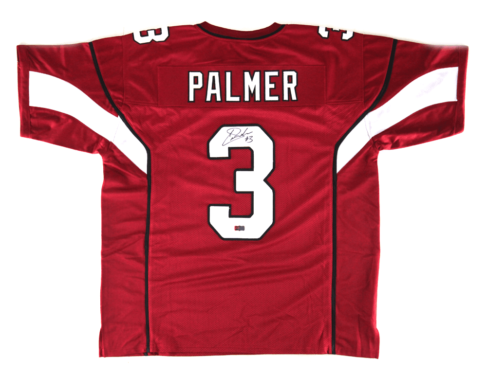 Carson Palmer Signed Arizona Red Custom Football Jersey Carson Palmer Jersey carson-palmer-arizona-red-football, supplier stock photo