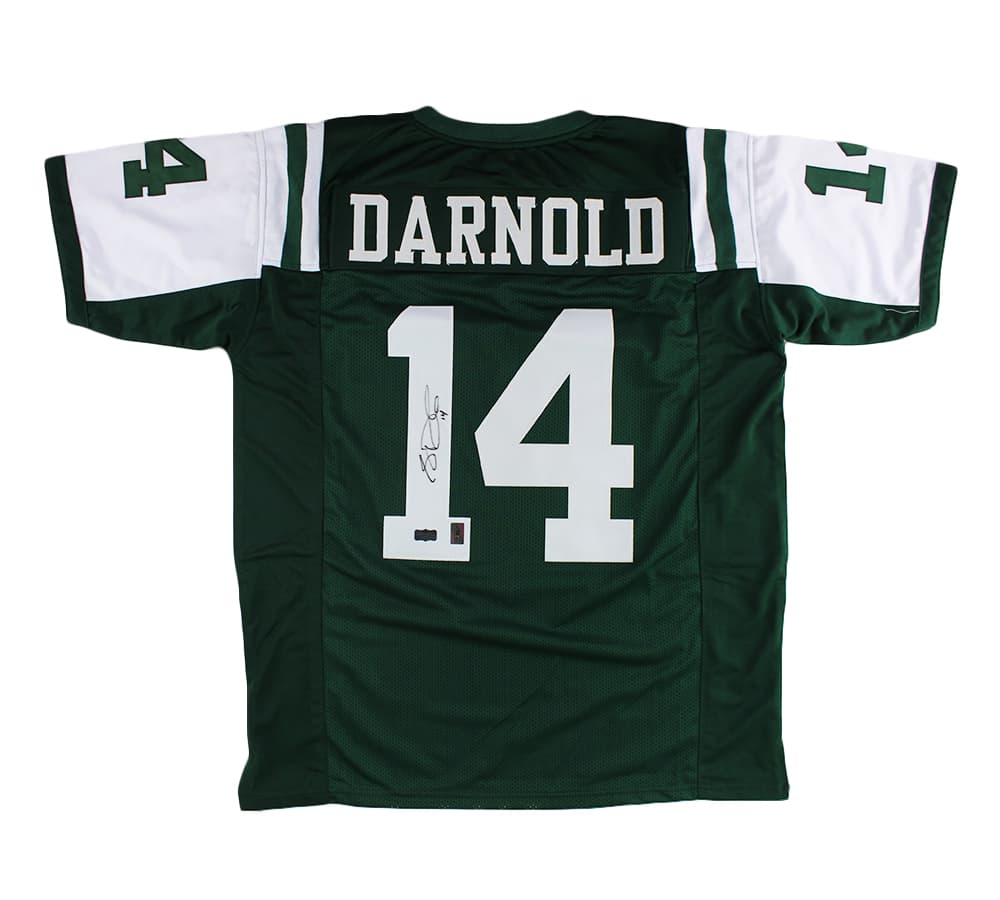 Sam Darnold Signed New York Custom Green Jersey Sam Darnold Jersey sam-darnold-york-green, supplier stock photo