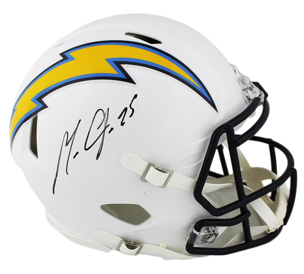 Melvin Gordon Signed Los Angeles Chargers Speed Authentic NFL Helmet Melvin Gordon Helmet melvin-gordon-los-angeles-chargers-speed, supplier stock photo