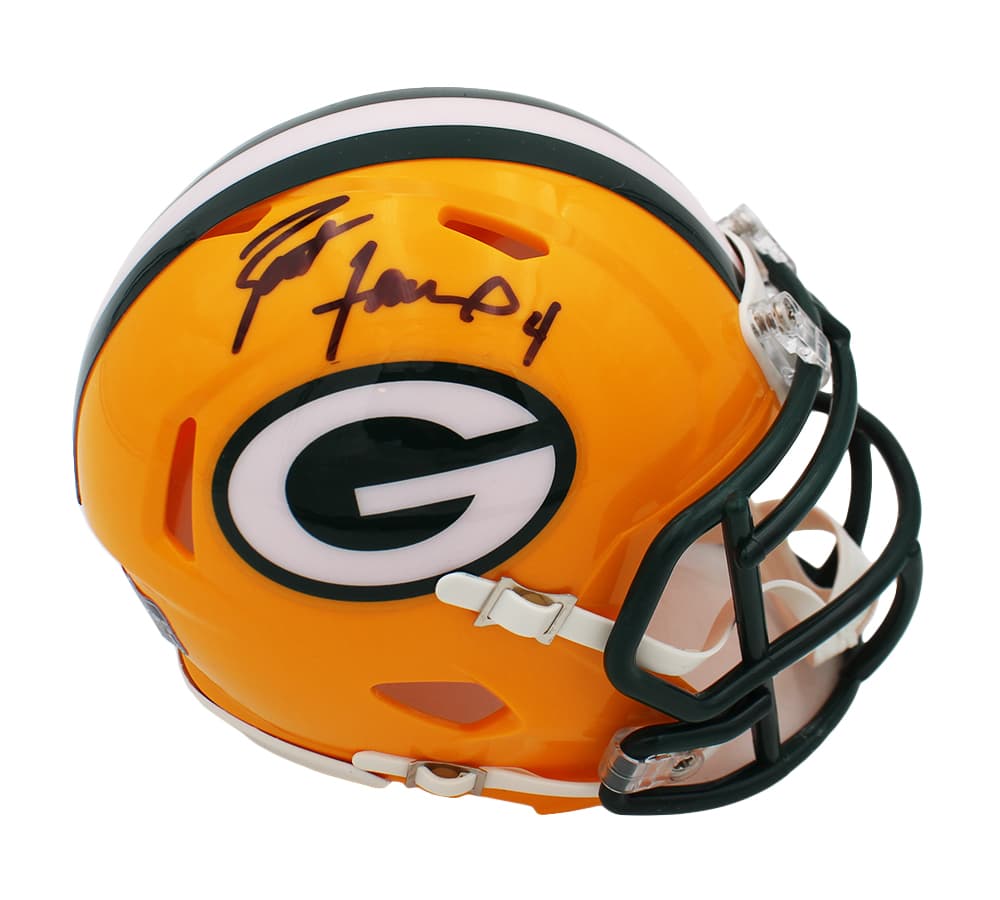 Brett Favre Signed Green Bay Packers Speed NFL Mini Helmet Brett Favre Helmet brett-favre-green-bay-packers-speed, Green Bay Packers, supplier stock photo