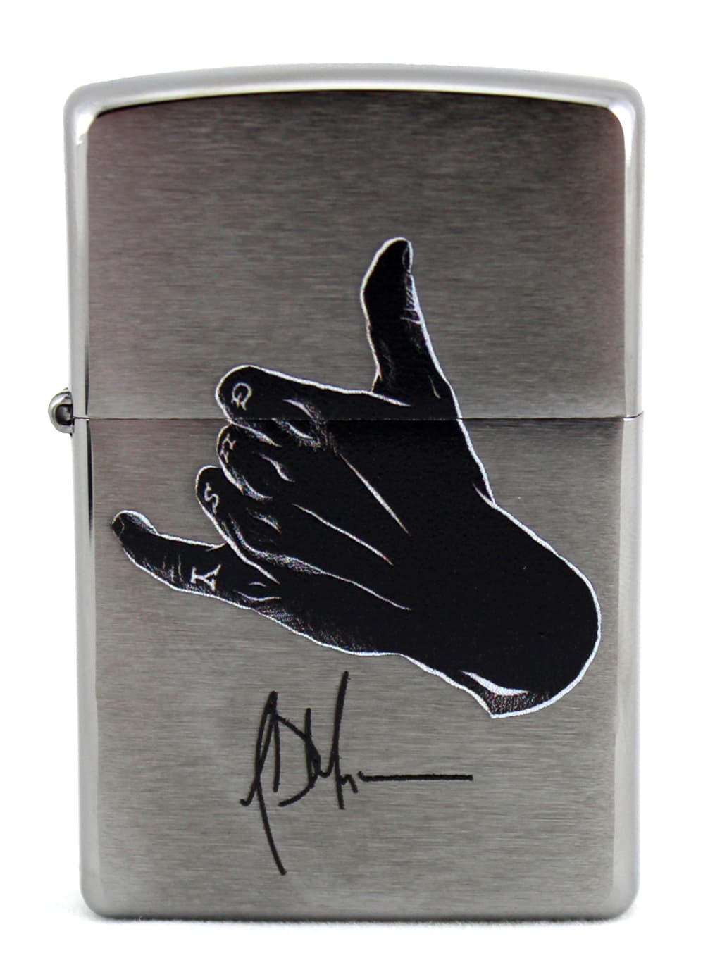 Jeffrey Dean Morgan Exclusive Zippo Lighter Chrome with Black Logo Jeffrey Dean Morgan Other jeffrey-dean-morgan-zippo-lighter-chrome, supplier stock photo