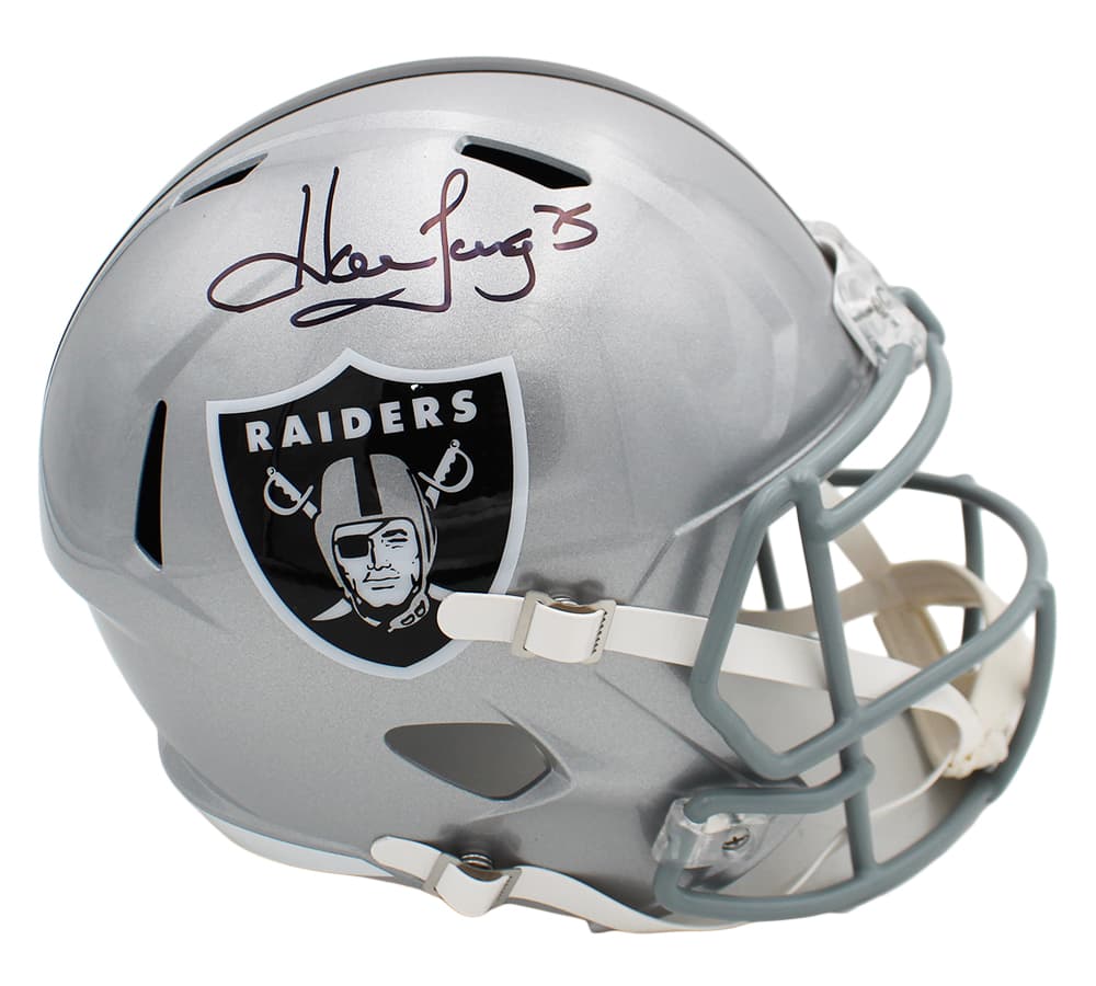 Howie Long Signed Las Vegas Raiders Speed Full Size NFL Helmet Howie Long Helmet howie-long-las-vegas-raiders-speed, supplier stock photo