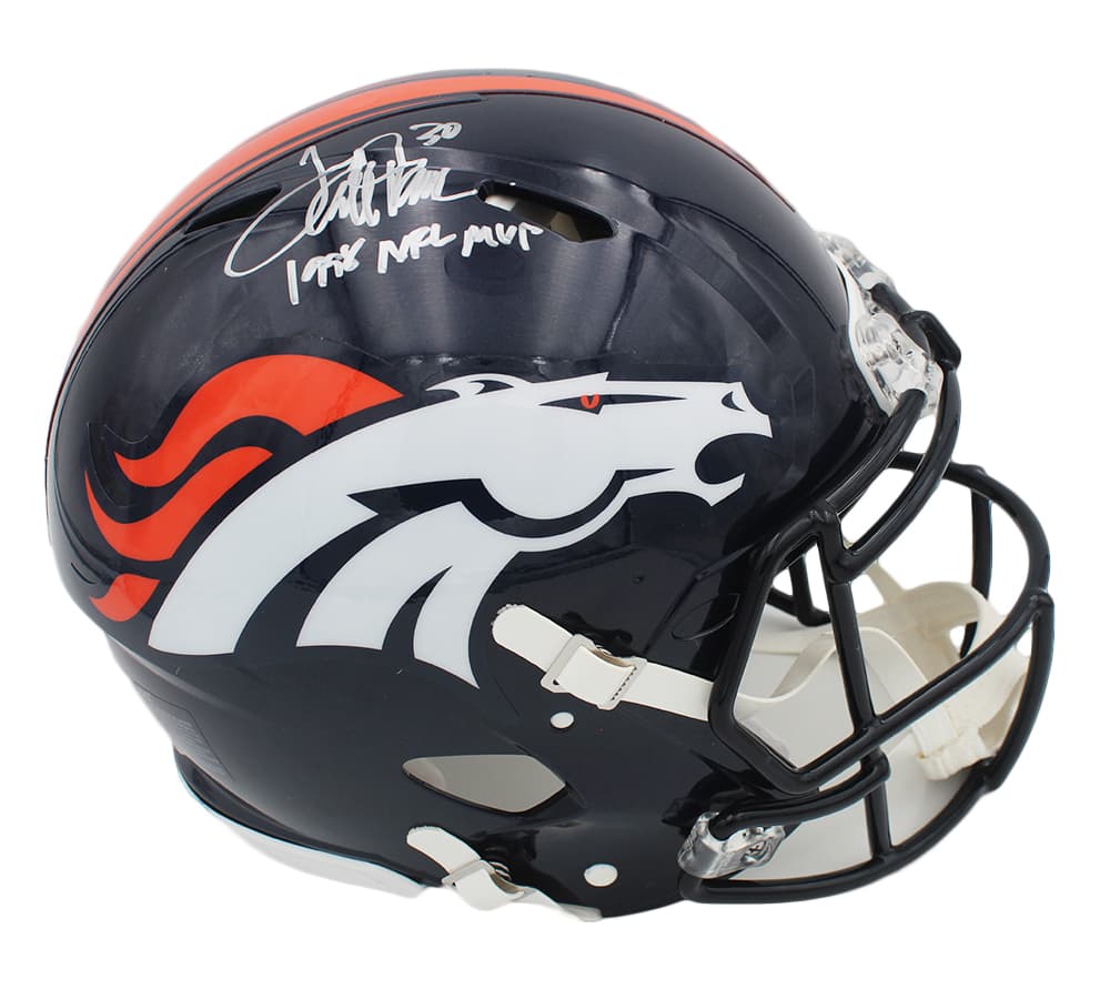 Terrell Davis Signed Denver Broncos Speed Authentic NFL Helmet With “1998 NFL MVP” Inscription Terrell Davis Helmet terrell-davis-denver-broncos-speed-nfl, Denver Broncos, supplier stock photo