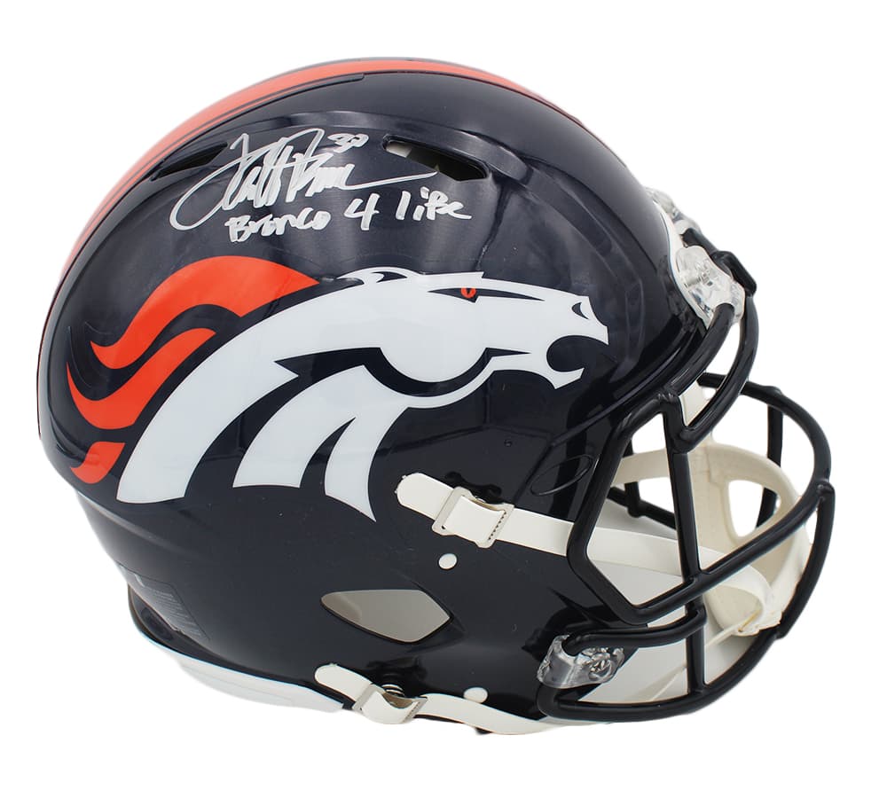 Terrell Davis Signed Denver Broncos Speed Authentic NFL Helmet With “Bronco 4 Life” Inscription Terrell Davis Helmet terrell-davis-denver-broncos-speed-nfl, Denver Broncos, supplier stock photo