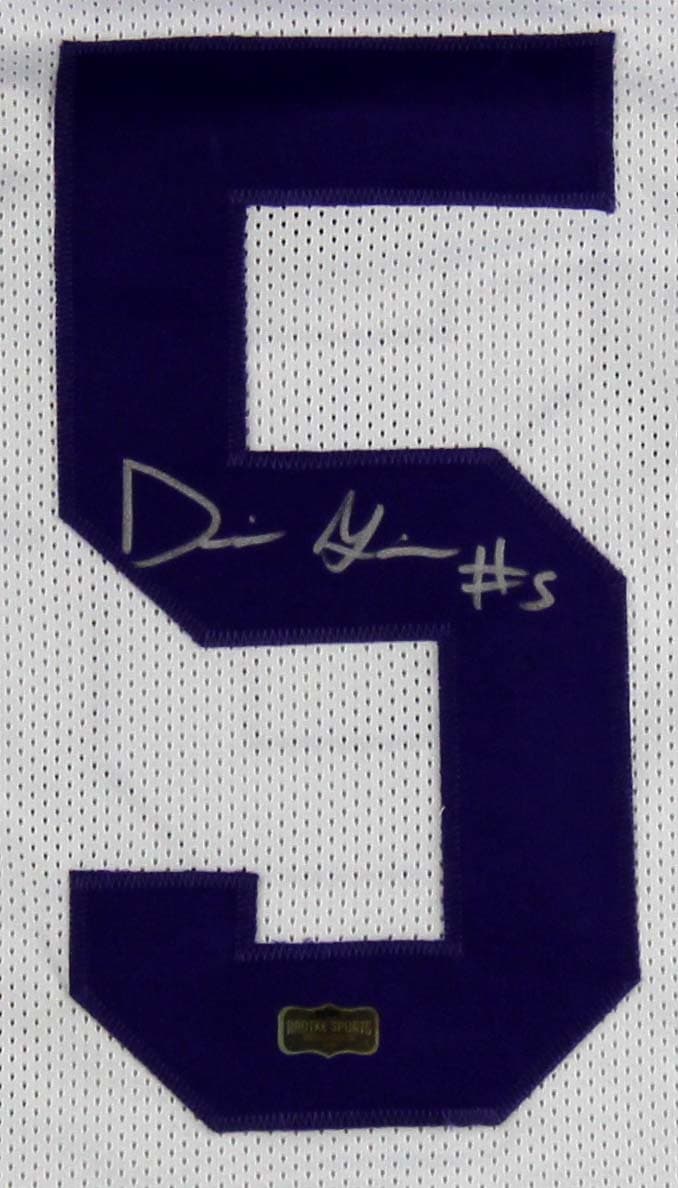 Derrius Guice Signed LSU White Custom Jersey Derrius Guice Jersey derrius-guice-lsu-white, LSU Tigers, view 2, supplier stock photo