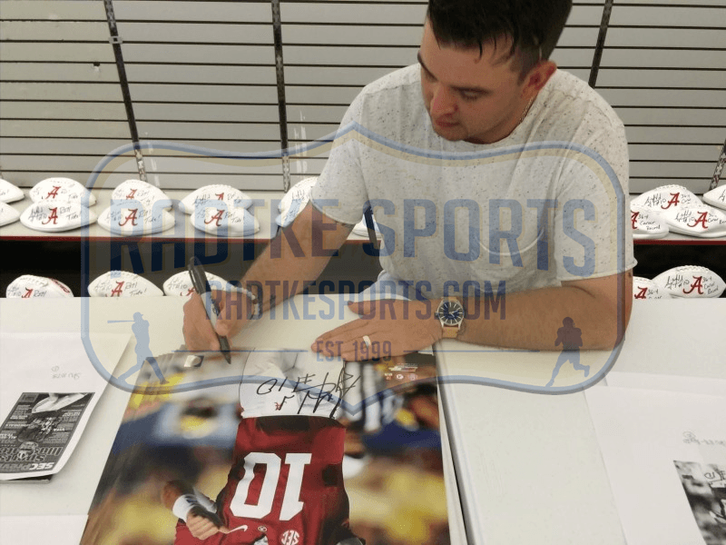 AJ McCarron Signed Alabama Crimson Tide Unframed 8×10 NCAA Photo – Celebrating Photo 8x10-aj-mccarron-alabama-crimson-tide-unframed, Alabama Crimson Tide, view 3, supplier stock photo