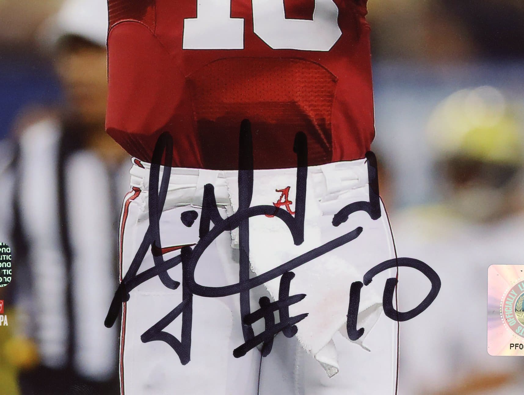 AJ McCarron Signed Alabama Crimson Tide Unframed 8×10 NCAA Photo – Celebrating Photo 8x10-aj-mccarron-alabama-crimson-tide-unframed, Alabama Crimson Tide, view 2, supplier stock photo
