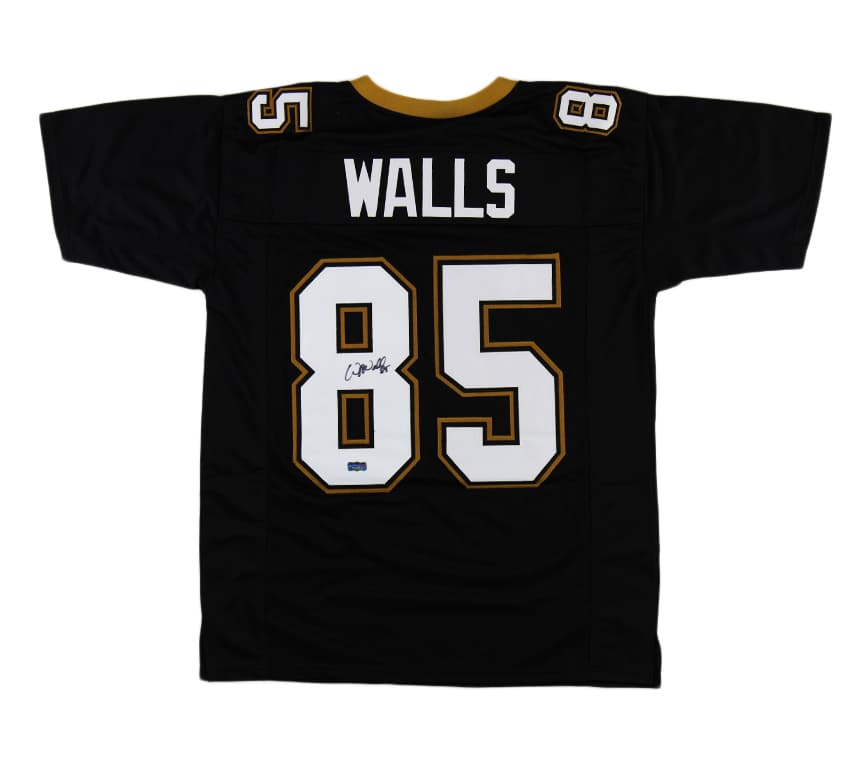 Wesley Walls Signed New Orleans Black Custom Jersey Wesley Walls Jersey wesley-walls-orleans-black, supplier stock photo