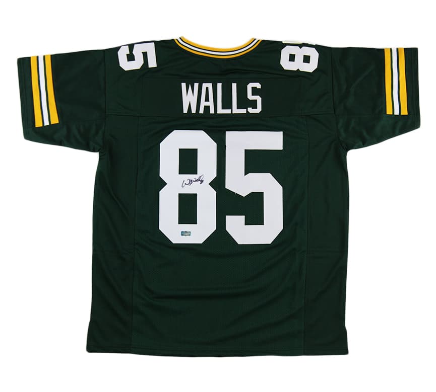 Wesley Walls Signed Green Bay Custom Green Jersey Wesley Walls Jersey wesley-walls-green-bay, supplier stock photo