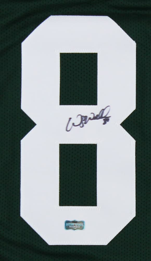 Wesley Walls Signed Green Bay Custom Green Jersey Wesley Walls Jersey wesley-walls-green-bay, view 2, supplier stock photo